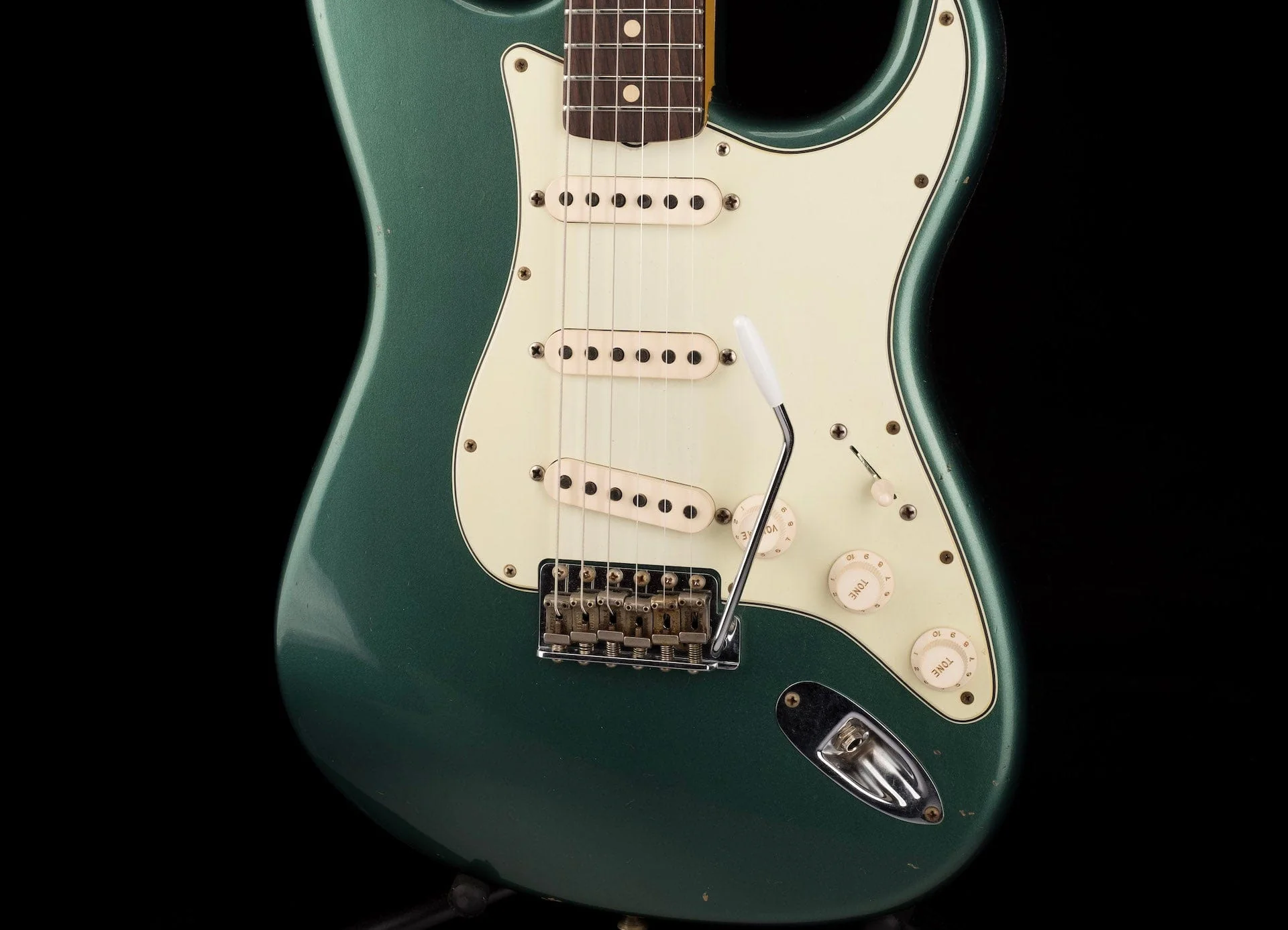 Used 2020 Fender Custom Shop 1960 Stratocaster Journeyman Relic Sherwood Green w OHSC - Image 6