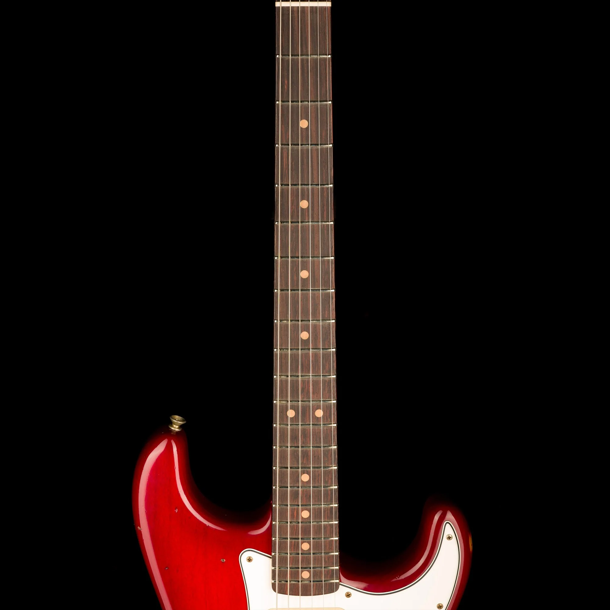 Used Fender Custom Shop 1963 Stratocaster Heavy Relic Crimson Burst - Truetone Color Set with OHSC - Image 10