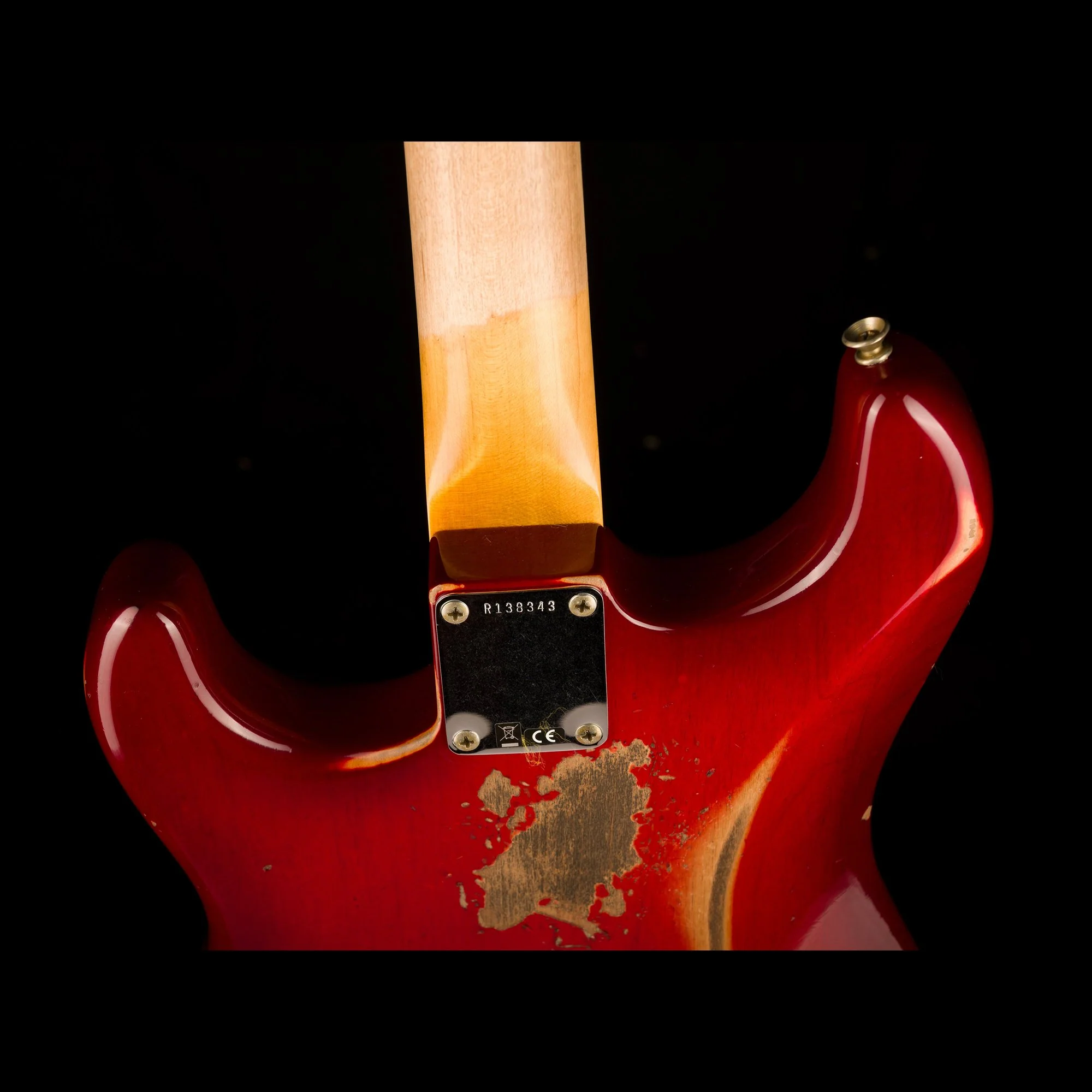 Used Fender Custom Shop 1963 Stratocaster Heavy Relic Crimson Burst - Truetone Color Set with OHSC - Image 12