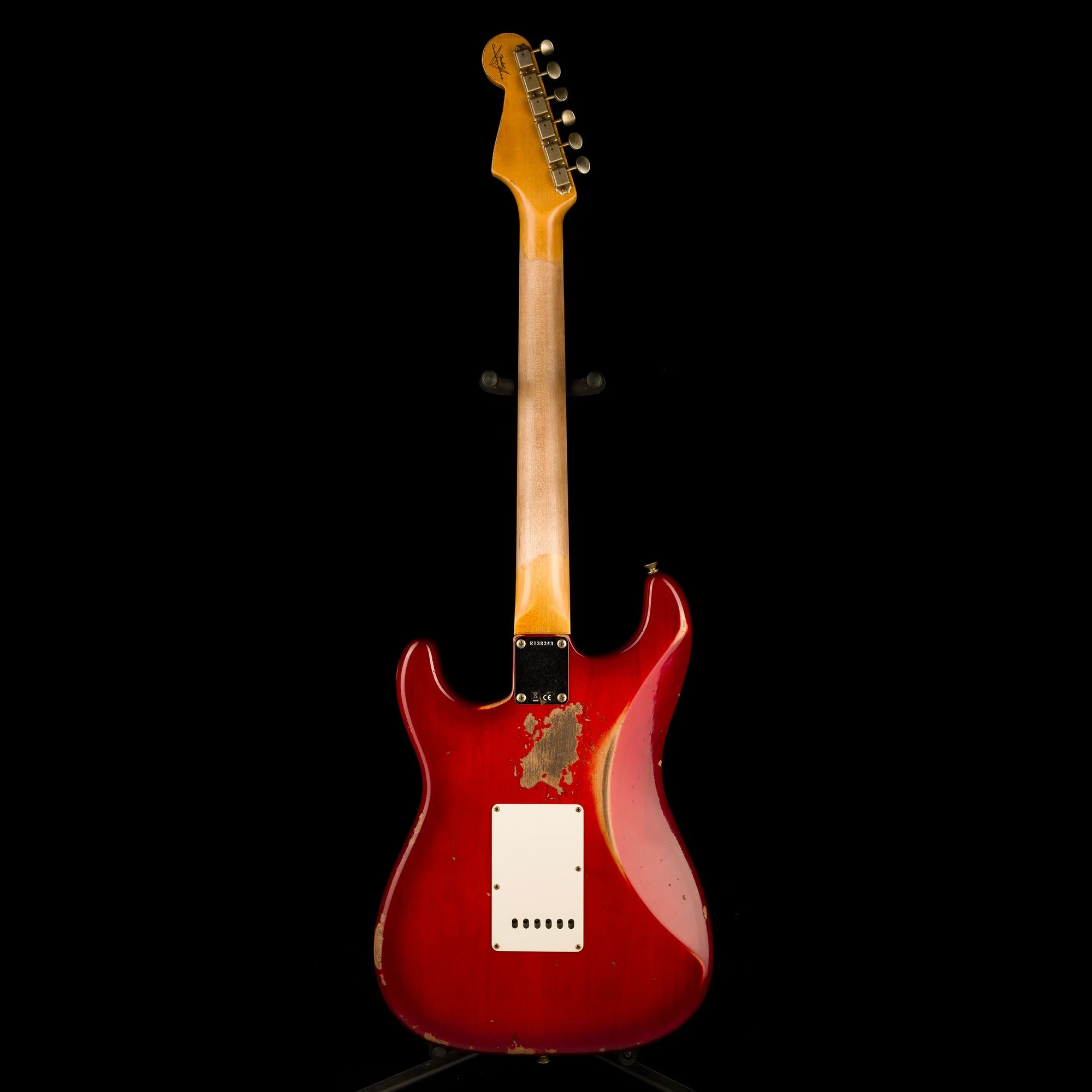 Used Fender Custom Shop 1963 Stratocaster Heavy Relic Crimson Burst - Truetone Color Set with OHSC - Image 14