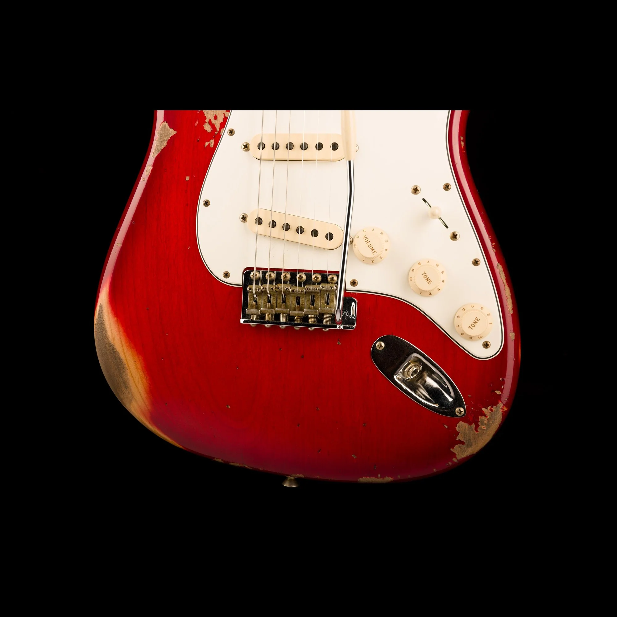 Used Fender Custom Shop 1963 Stratocaster Heavy Relic Crimson Burst - Truetone Color Set with OHSC - Image 15