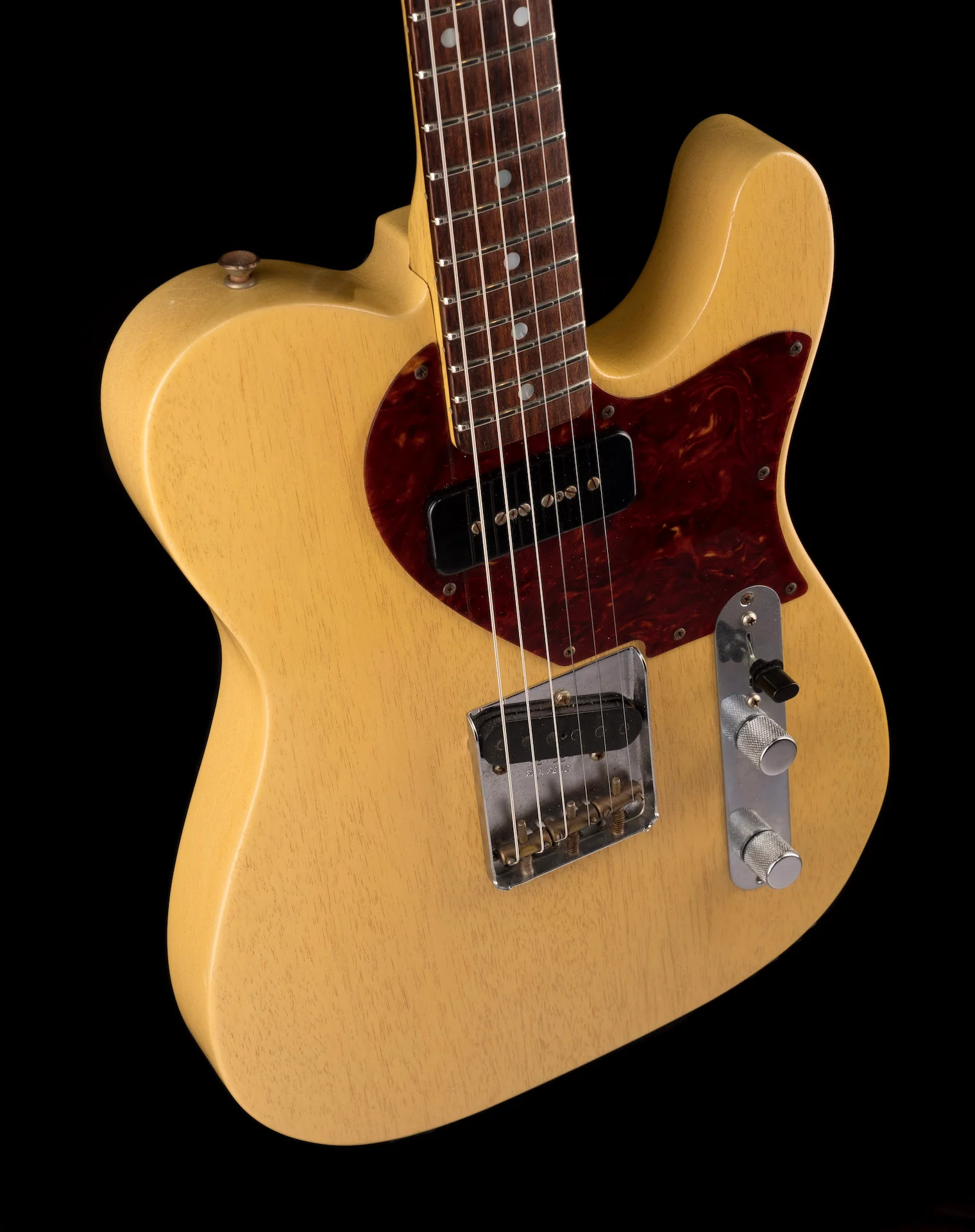 Pre Owned 2011 Fender Custom Shop Dale Wilson 60's Telecaster Relic TV Yellow Transparent OHSC - Image 10