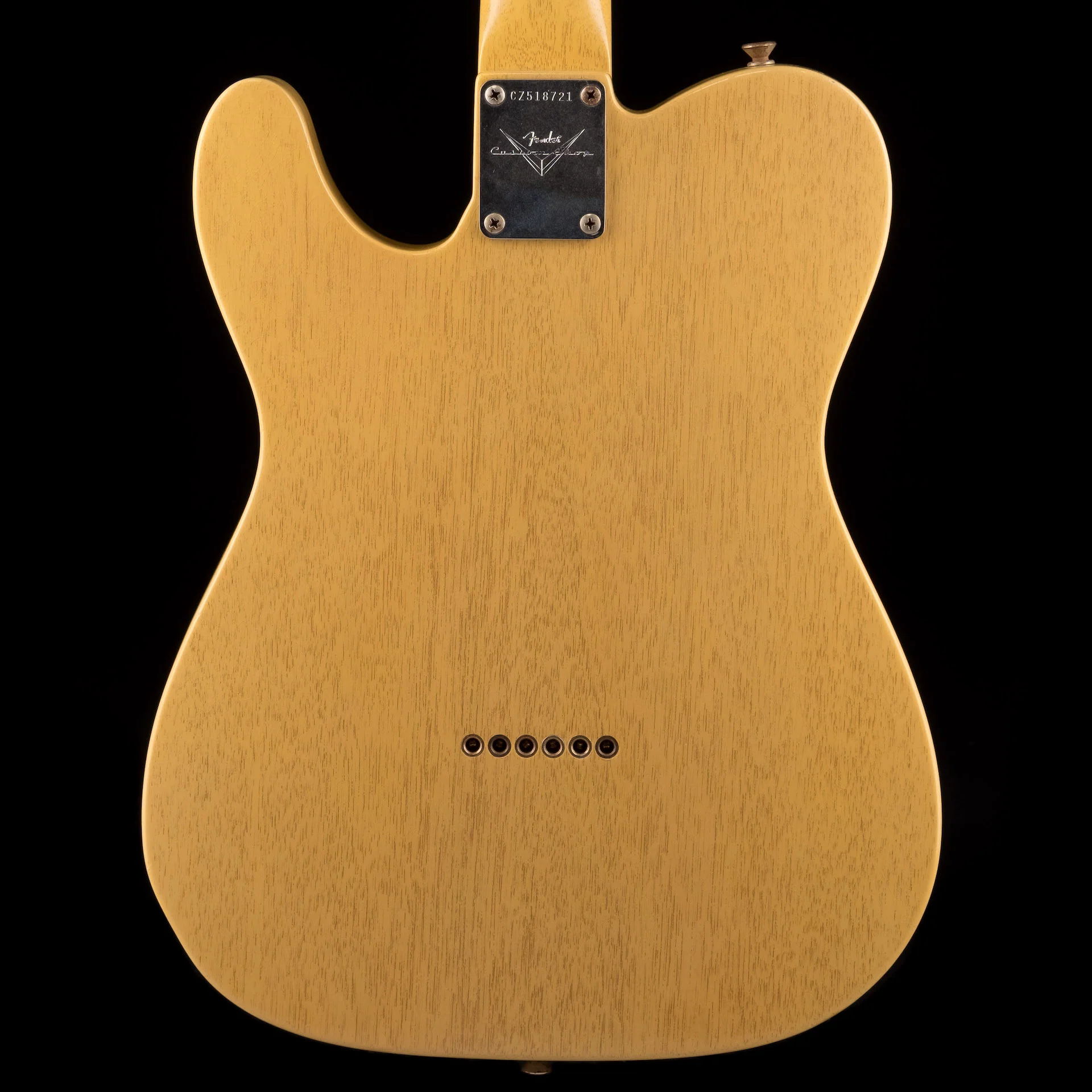 Pre Owned 2011 Fender Custom Shop Dale Wilson 60's Telecaster Relic TV Yellow Transparent OHSC - Image 12