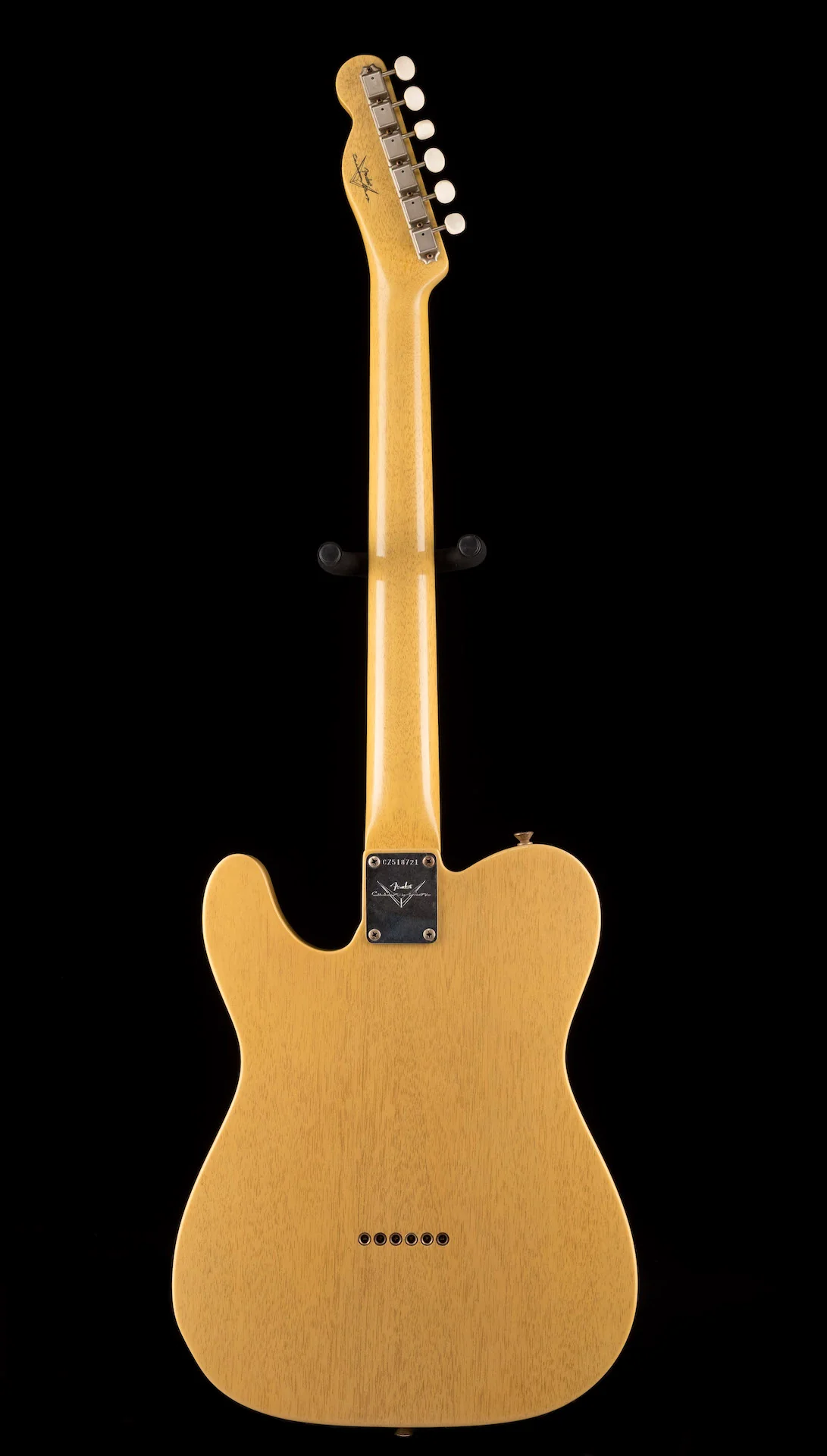 Pre Owned 2011 Fender Custom Shop Dale Wilson 60's Telecaster Relic TV Yellow Transparent OHSC - Image 13