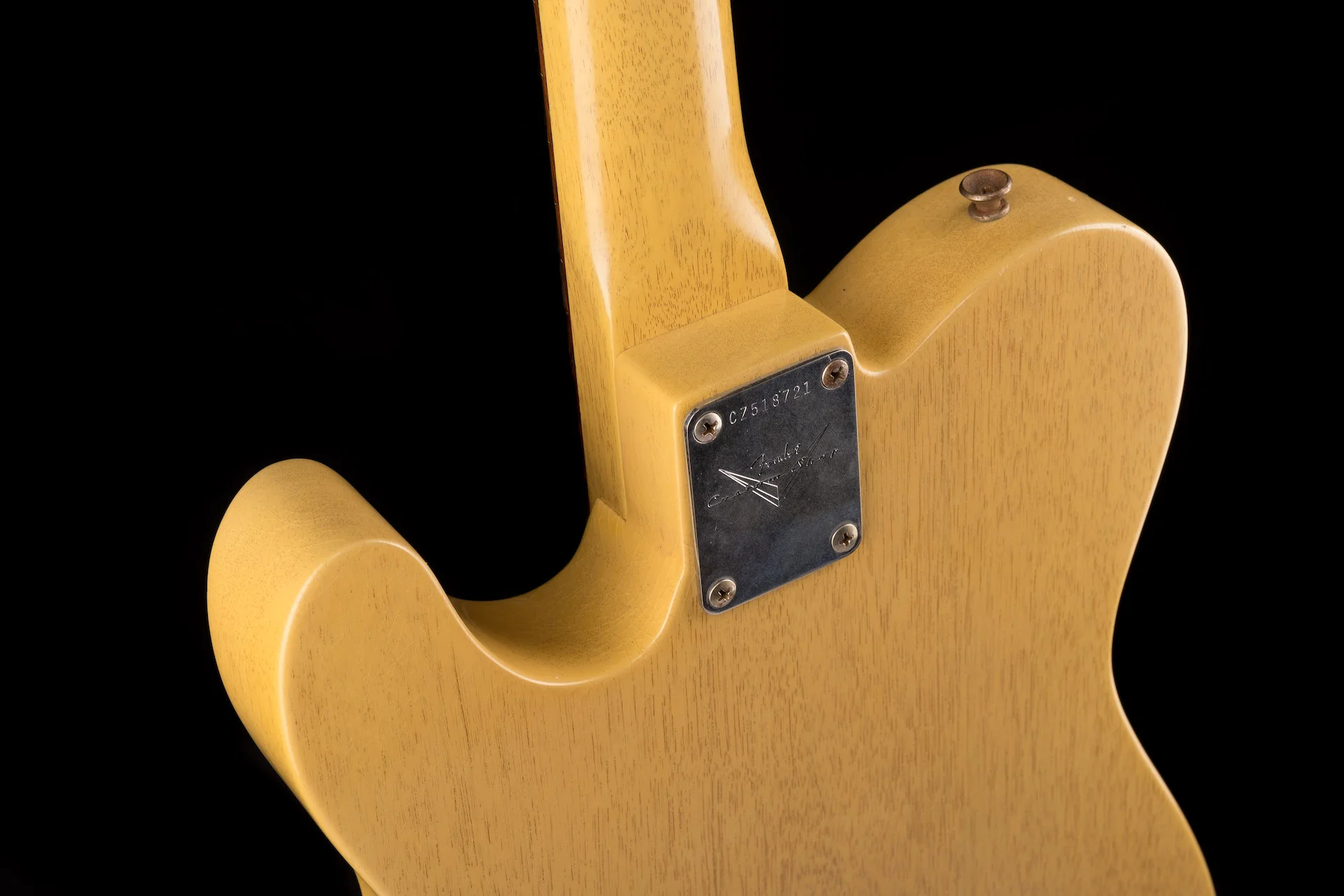 Pre Owned 2011 Fender Custom Shop Dale Wilson 60's Telecaster Relic TV Yellow Transparent OHSC - Image 15
