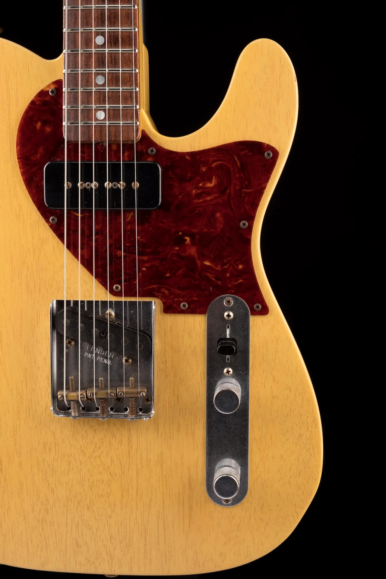 Pre Owned 2011 Fender Custom Shop Dale Wilson 60's Telecaster Relic TV Yellow Transparent OHSC - Image 7