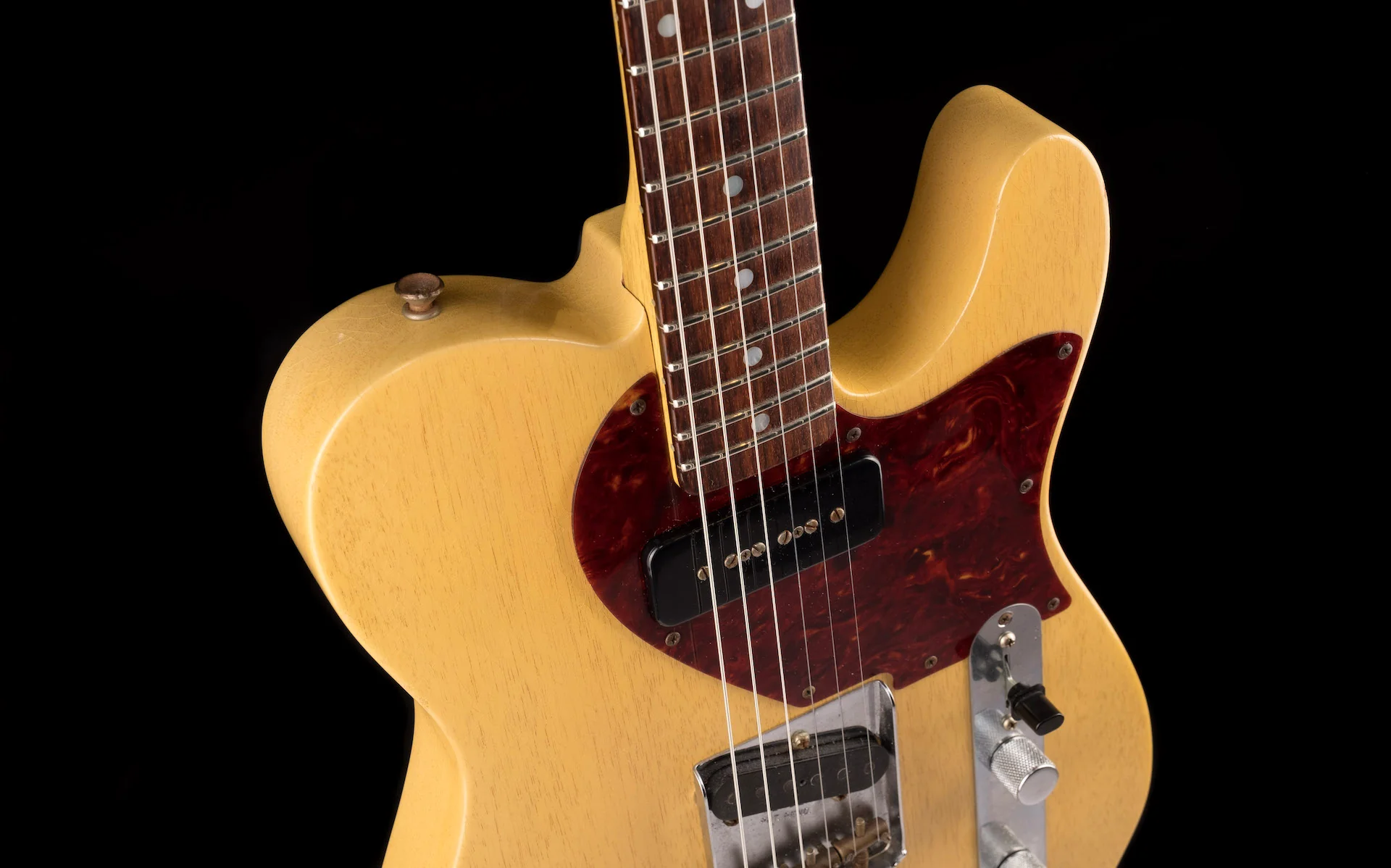 Pre Owned 2011 Fender Custom Shop Dale Wilson 60's Telecaster Relic TV Yellow Transparent OHSC - Image 9