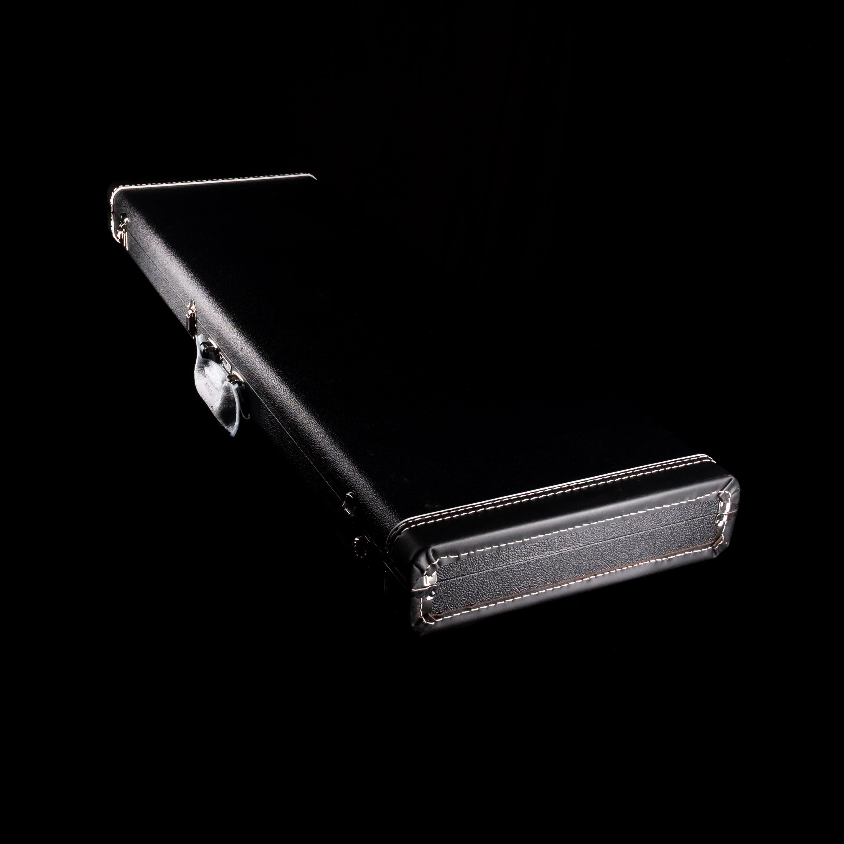 Used Fender Custom Shop Deluxe Bass Case Black with Orange Interior - 2 - Image 5