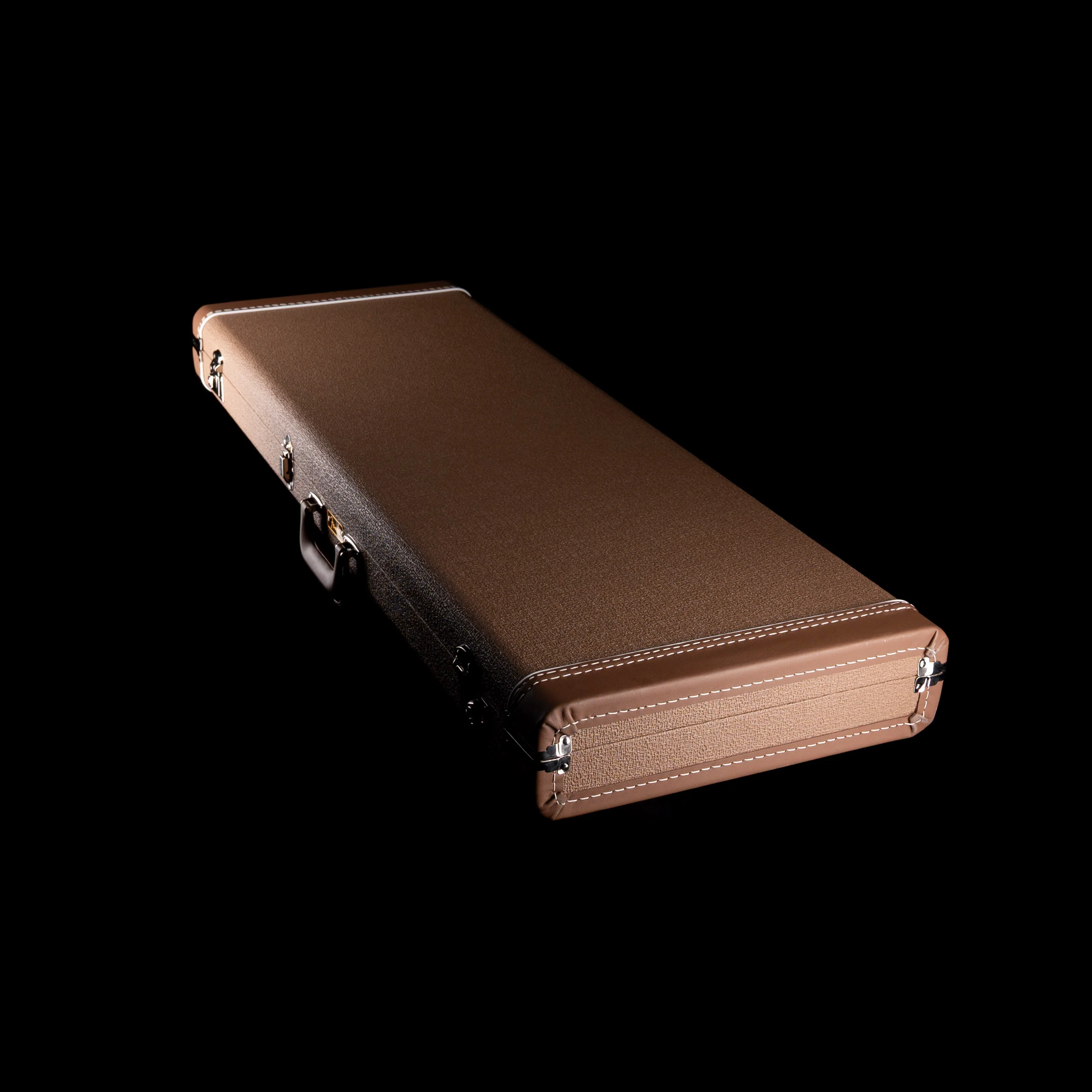 Used Fender Custom Shop Deluxe G&G Strat/Tele Guitar Case Brown with Red Interior - Image 4