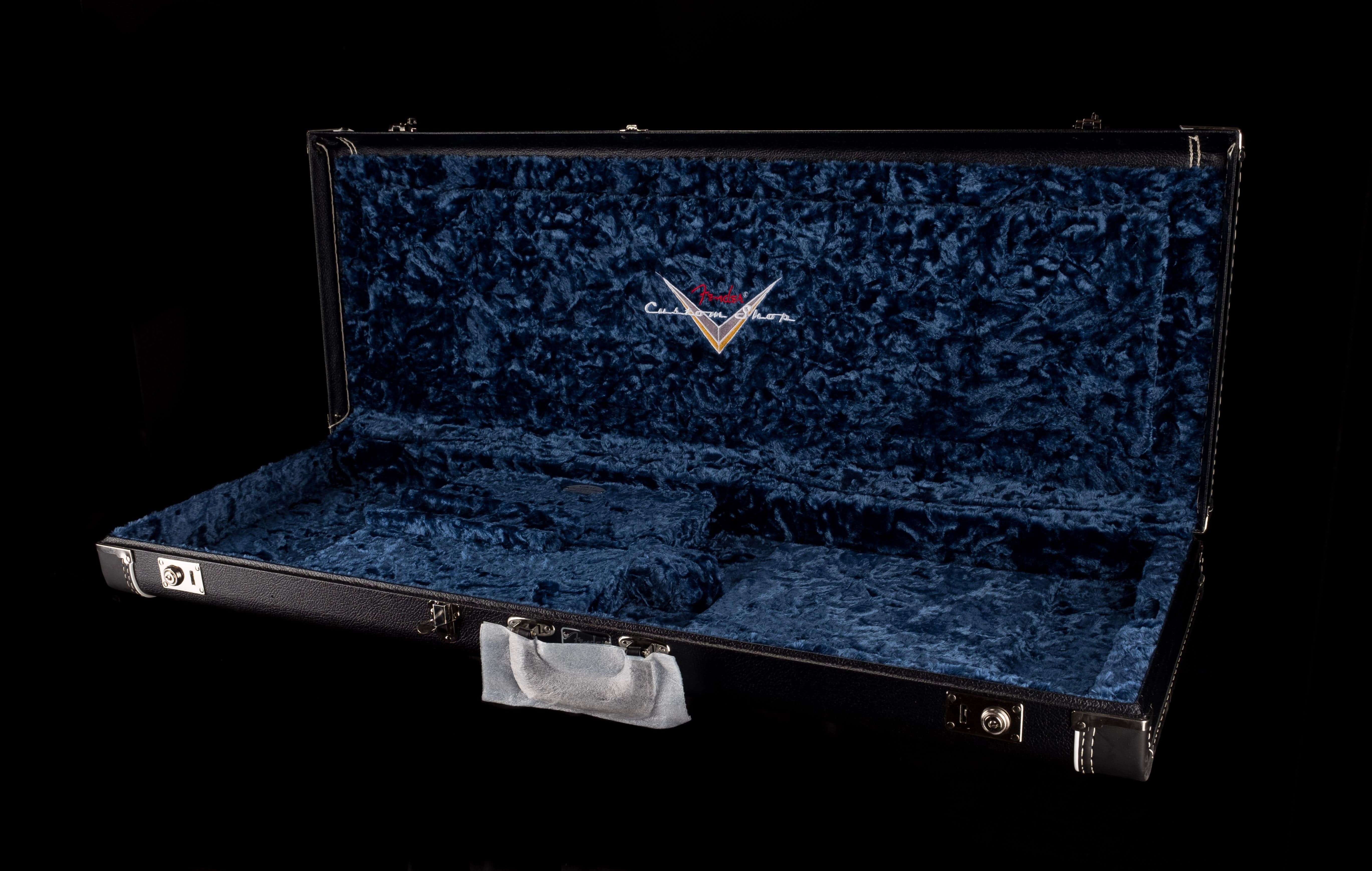 Used Fender Custom Shop Deluxe G&G Stratocaster Telecaster Case Black with Blue Interior