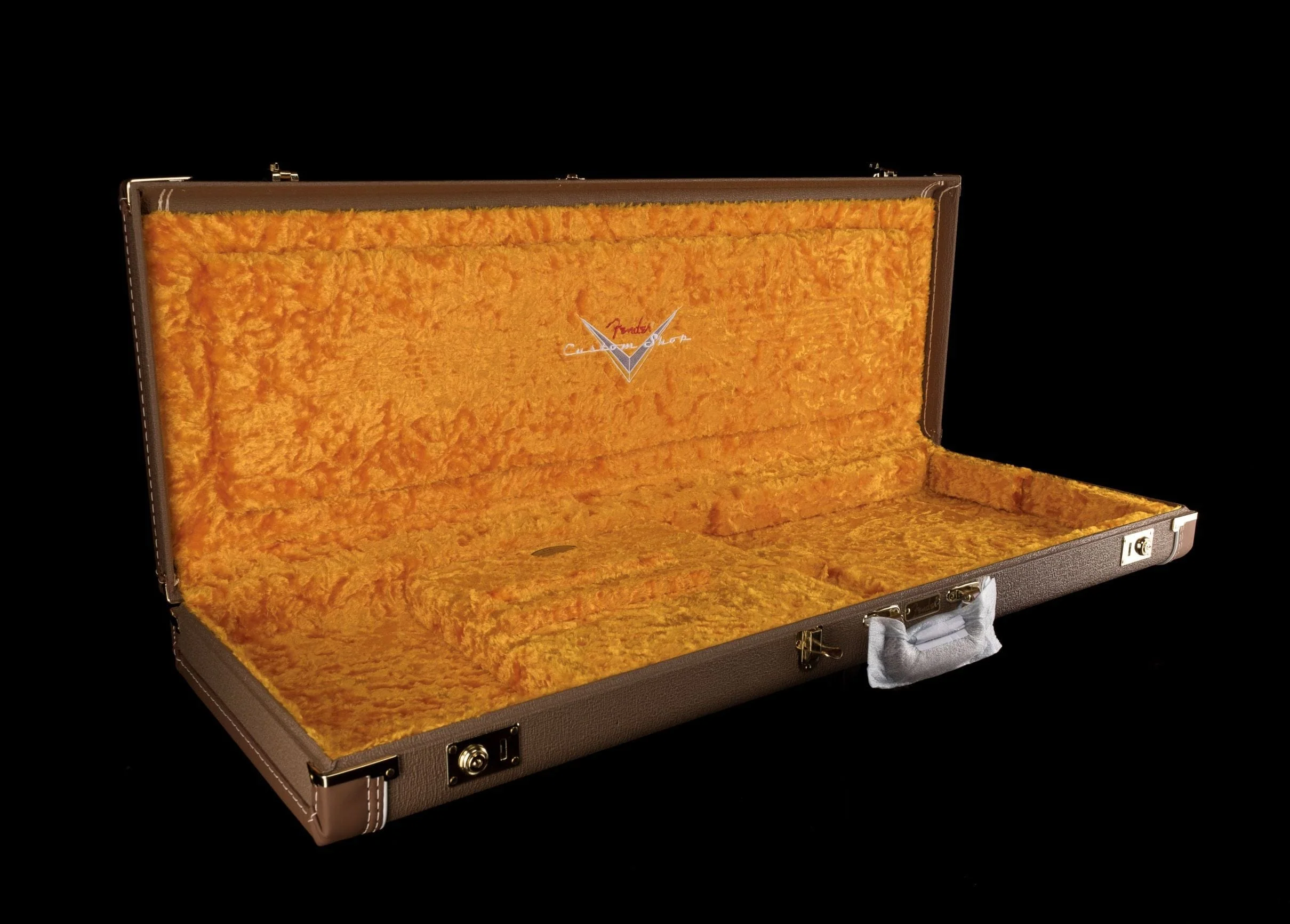 Used Fender Custom Shop Deluxe G&G Stratocaster Telecaster Case Brown with Orange Interior - Image 6