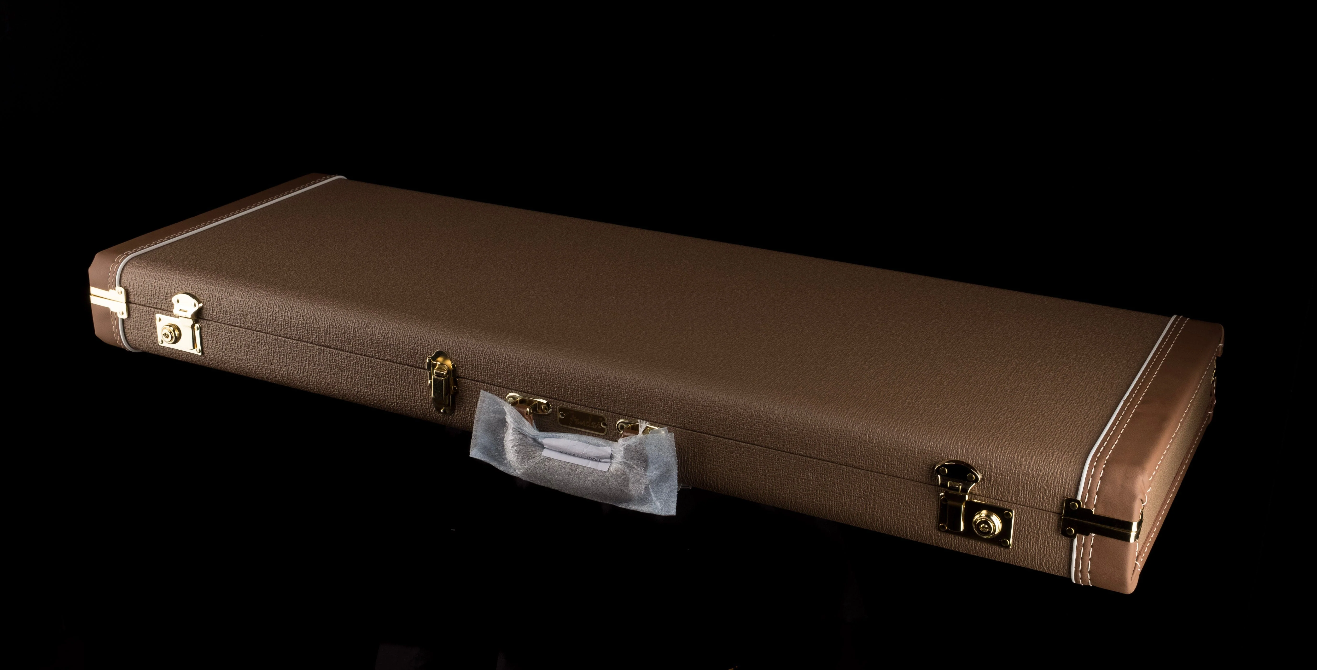 Used Fender Custom Shop Deluxe G&G Stratocaster Telecaster Case Brown with Orange Interior - Image 2
