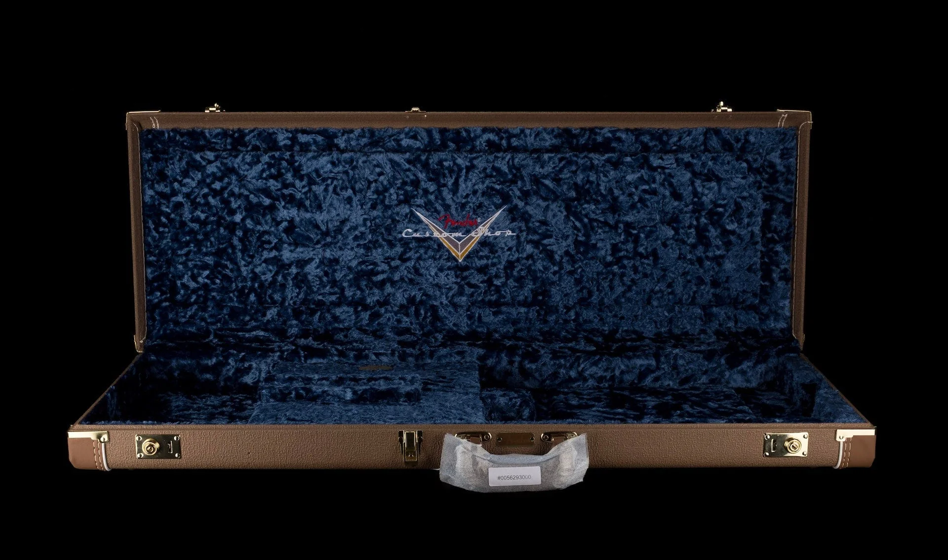 Used Fender Custom Shop G&G Deluxe Brown With Blue Interior Stratocaster/Telecaster Case - Image 2