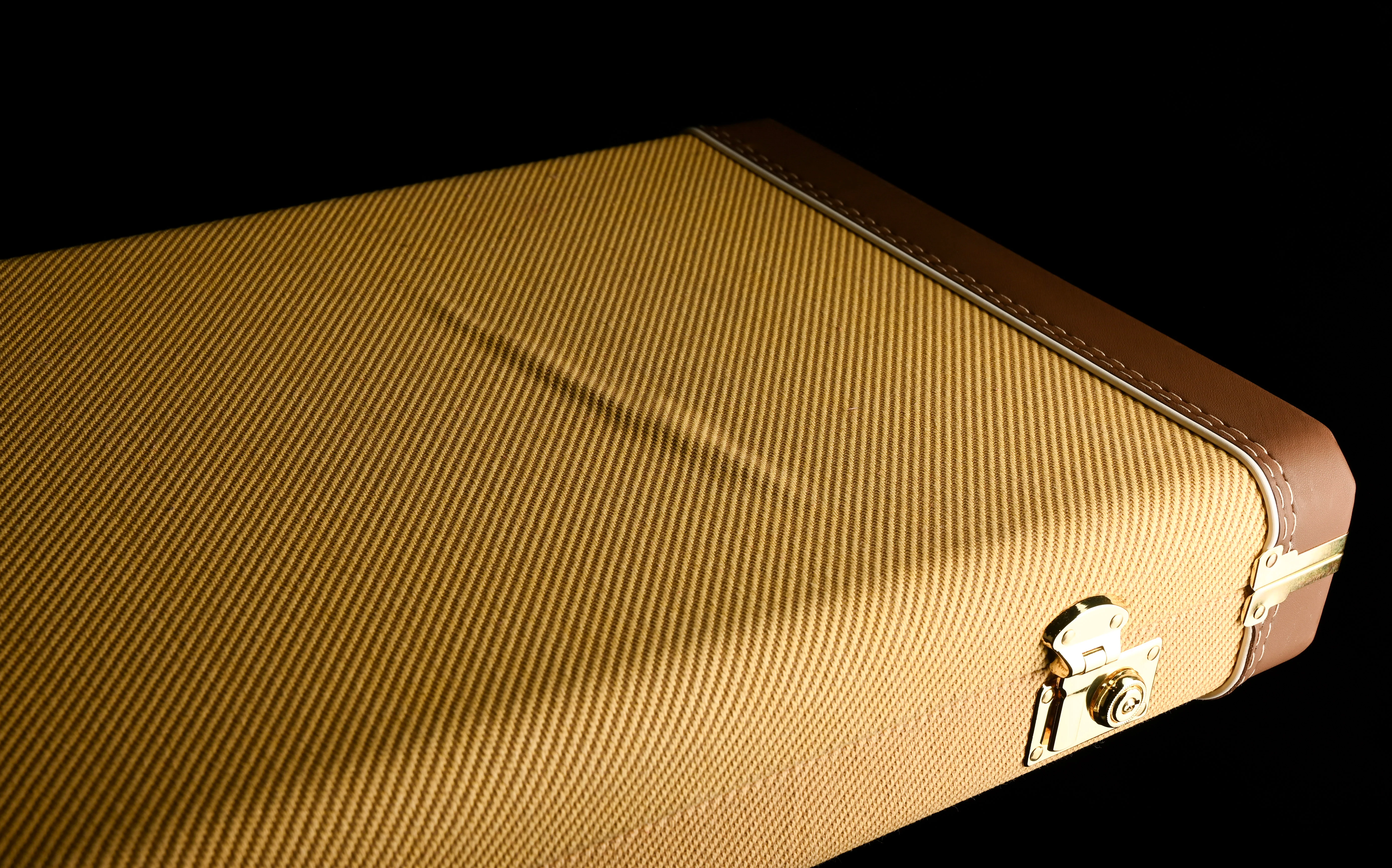 Used Fender Custom Shop G&G Deluxe Tweed Stratocaster Telecaster Case With Tangerine Interior - Image 4