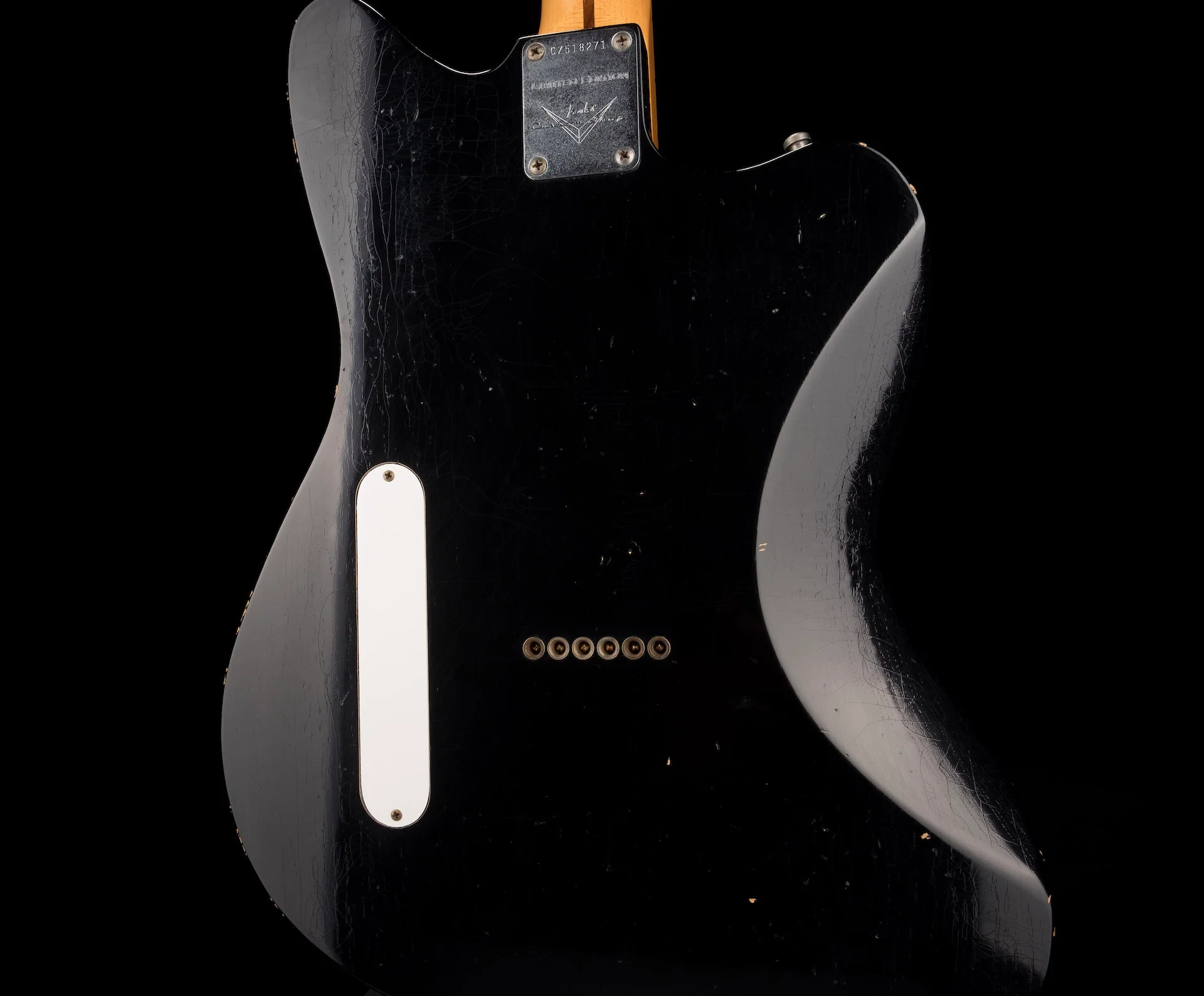 Used '11 Fender Custom Shop Limited Edition La Cabronita Boracha Jazzmaster Relic Black - Image 14