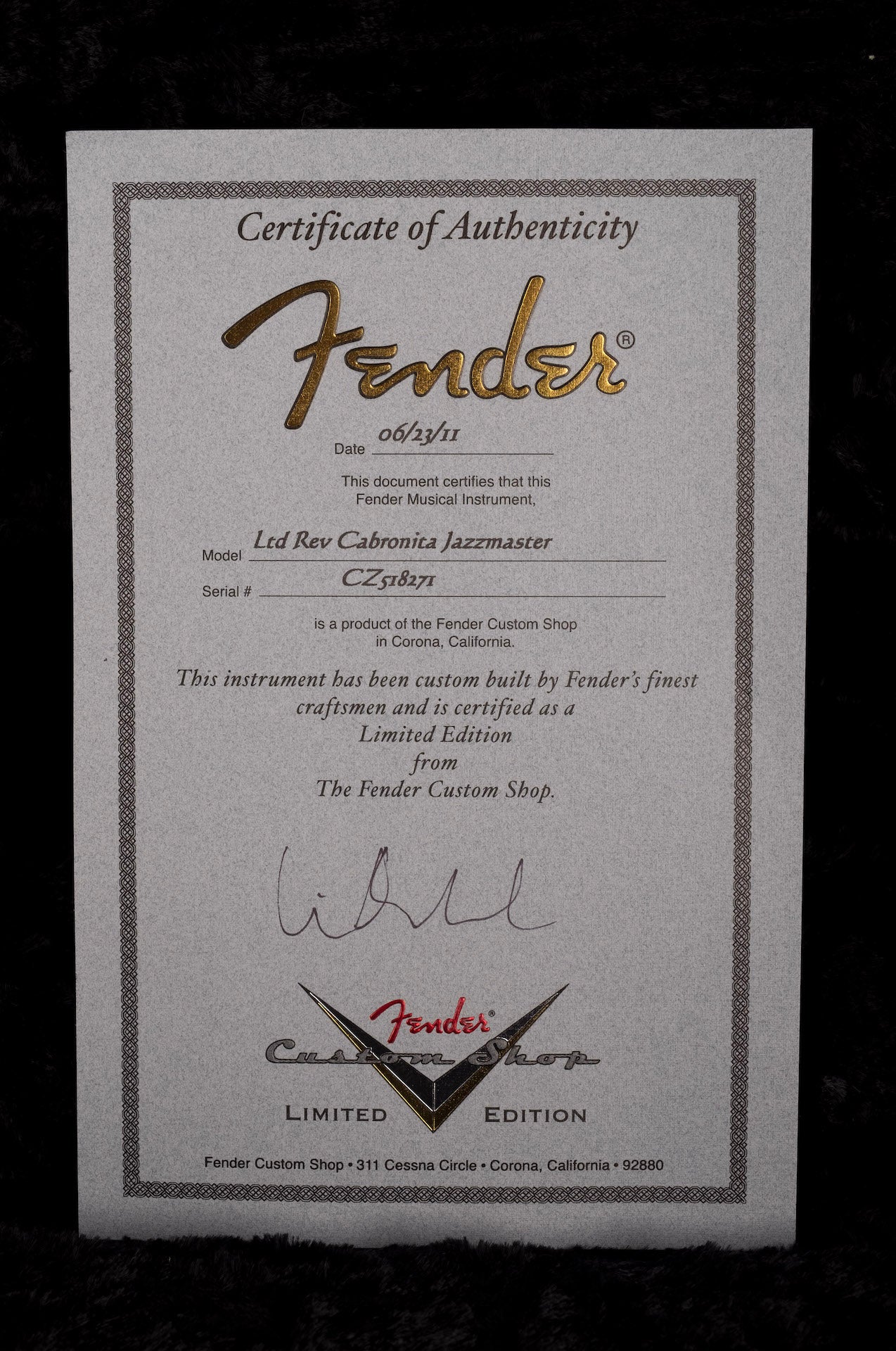 Used '11 Fender Custom Shop Limited Edition La Cabronita Boracha Jazzmaster Relic Black - Image 19
