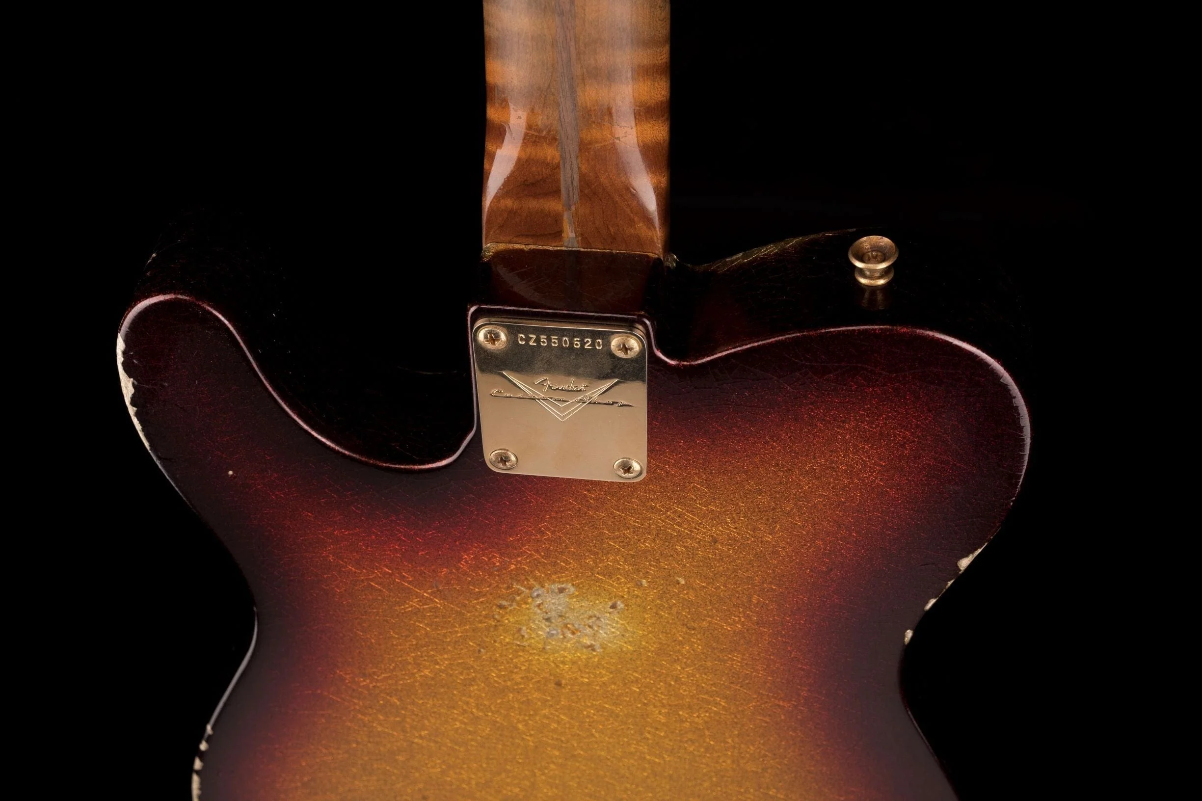 Used Fender Custom Shop Masterbuilder's Apprentice 50's Telecaster Relic 3-Tone Sunburst Sparkle with OHSC - Image 18
