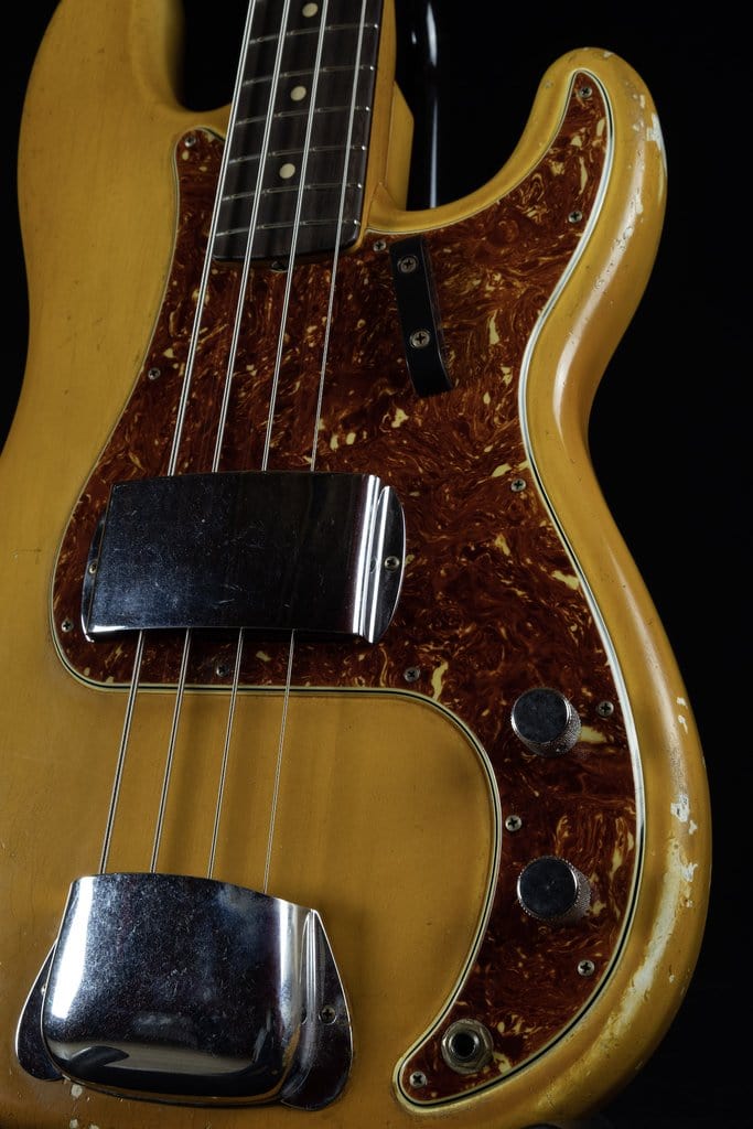 Used Fender Custom Shop Masterbuilt 1963 Precision Bass Heavy Relic Aged Olympic White With Case - Image 4