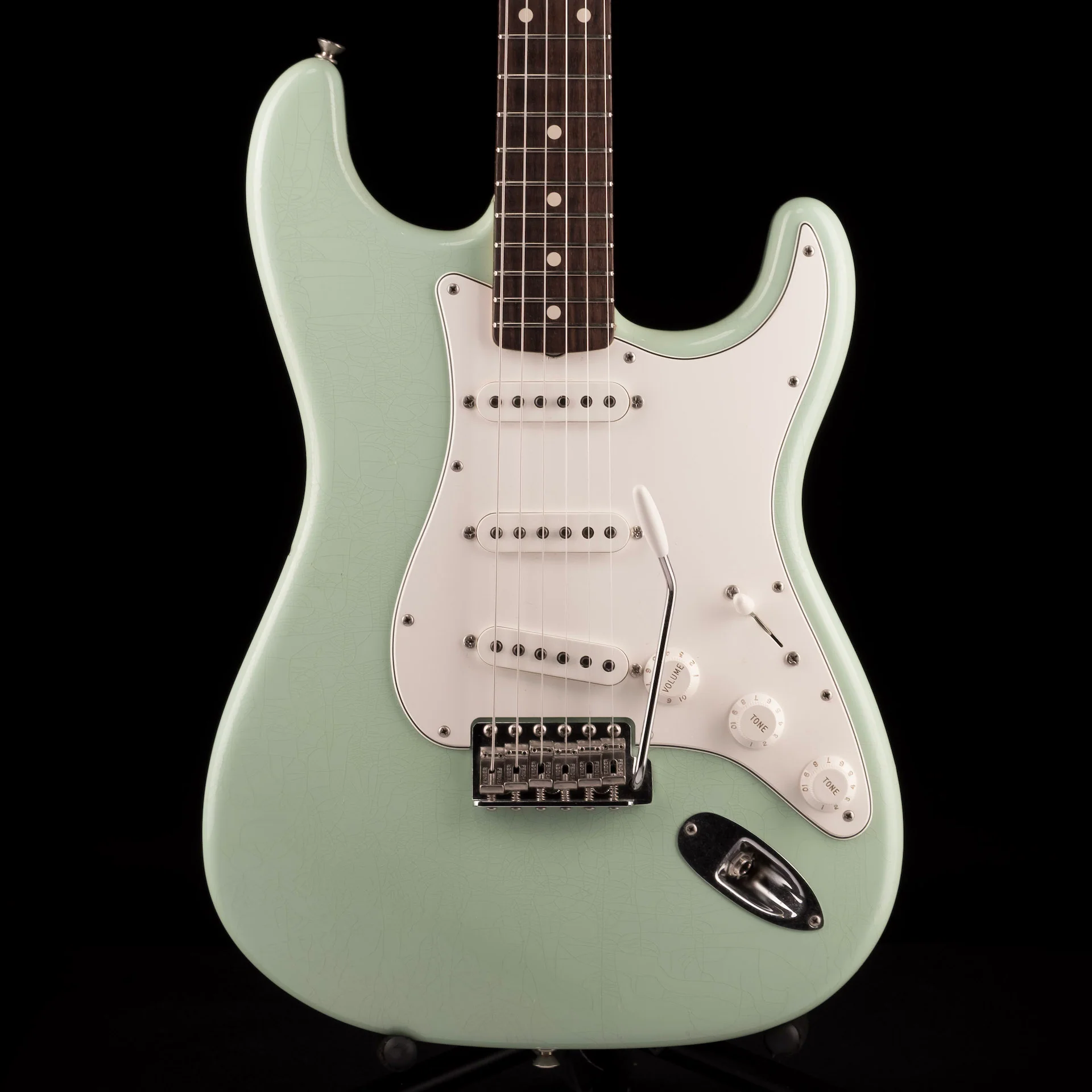 Pre Owned 2012 Fender Custom Shop Masterbuilt Greg Fessler '60 Stratocaster Closet Classic Aged Surf Green Abigail Pickups