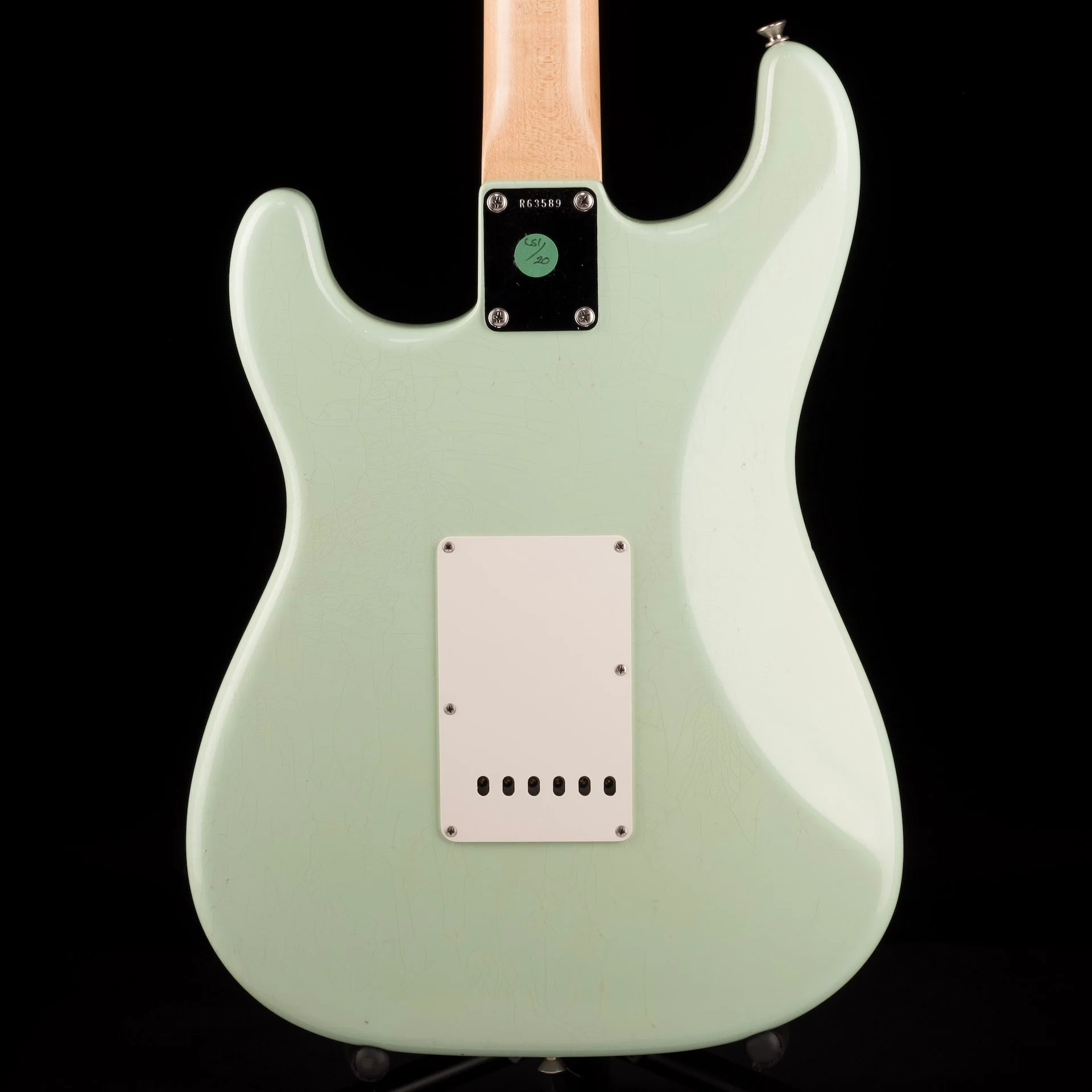 Pre Owned 2012 Fender Custom Shop Masterbuilt Greg Fessler '60 Stratocaster Closet Classic Aged Surf Green Abigail Pickups - Image 17