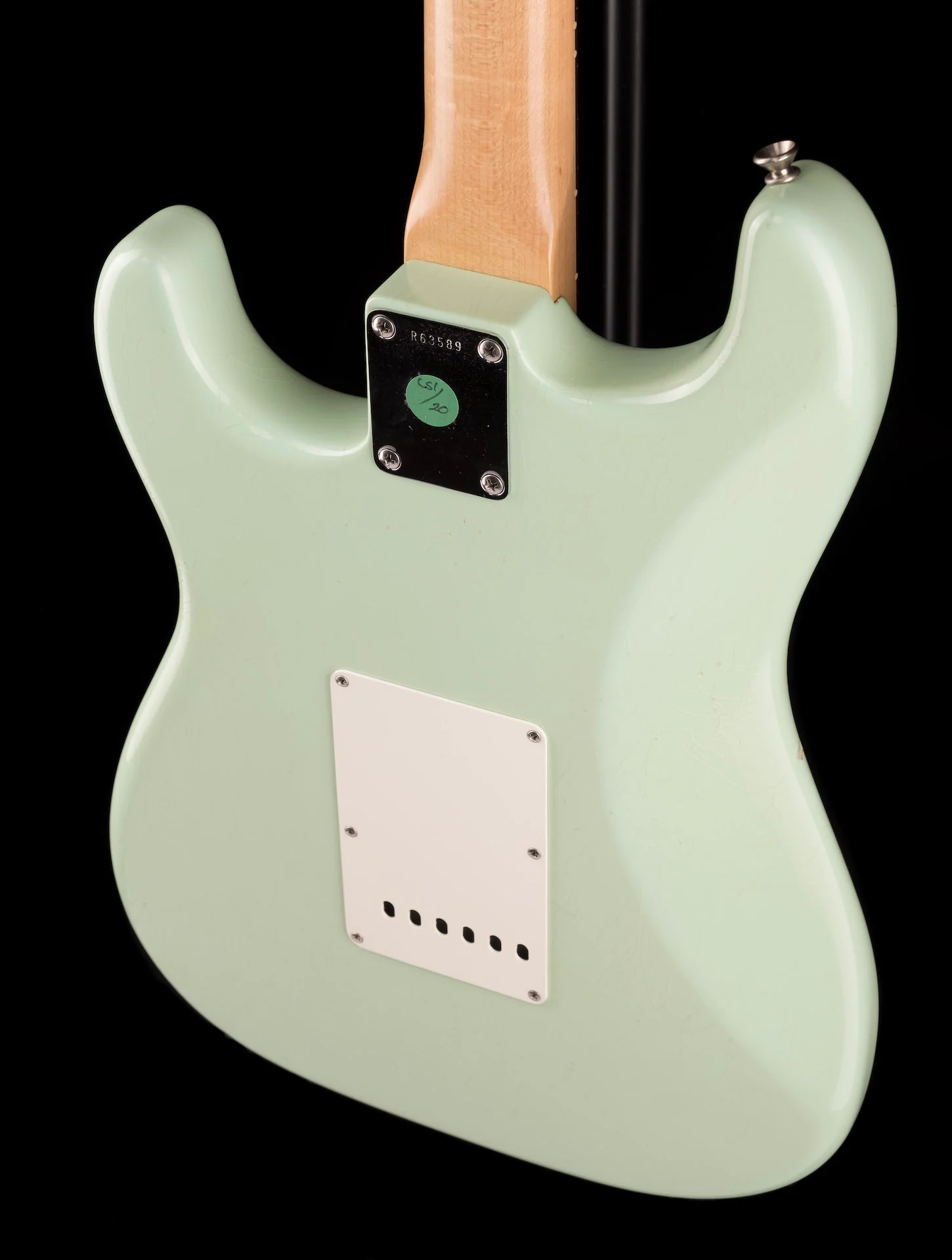 Pre Owned 2012 Fender Custom Shop Masterbuilt Greg Fessler '60 Stratocaster Closet Classic Aged Surf Green Abigail Pickups - Image 20