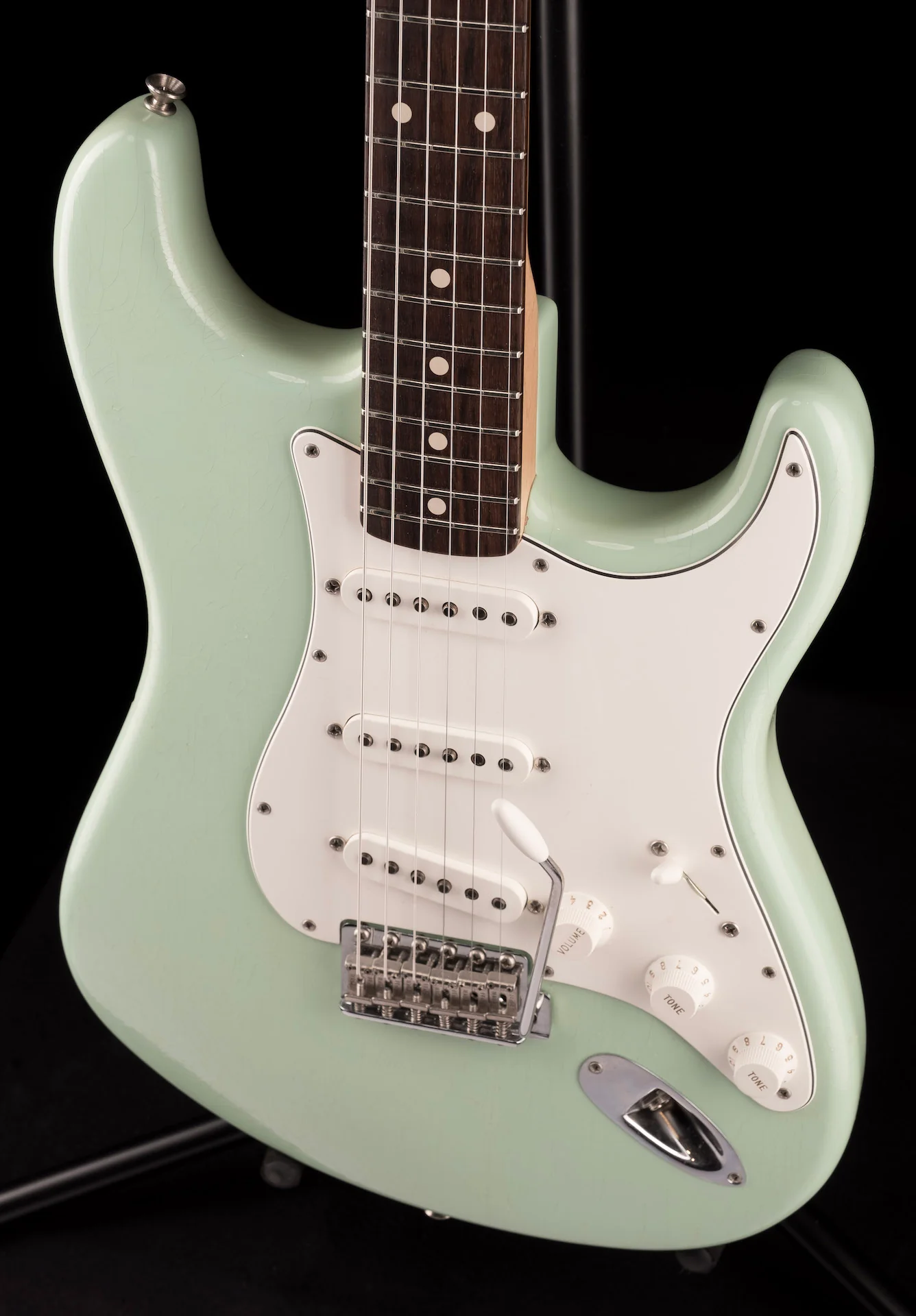 Pre Owned 2012 Fender Custom Shop Masterbuilt Greg Fessler '60 Stratocaster Closet Classic Aged Surf Green Abigail Pickups - Image 4