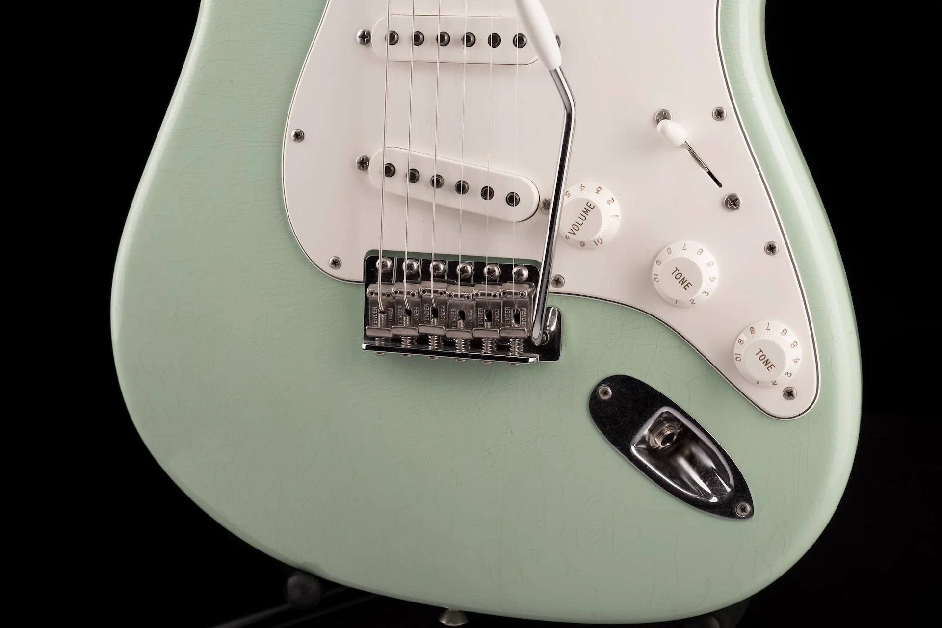 Pre Owned 2012 Fender Custom Shop Masterbuilt Greg Fessler '60 Stratocaster Closet Classic Aged Surf Green Abigail Pickups - Image 5