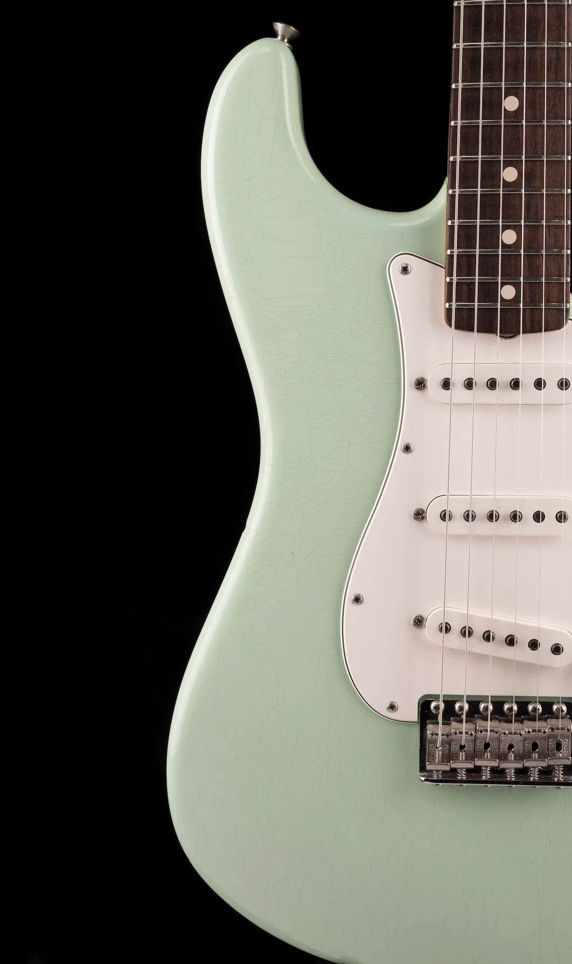 Pre Owned 2012 Fender Custom Shop Masterbuilt Greg Fessler '60 Stratocaster Closet Classic Aged Surf Green Abigail Pickups - Image 9