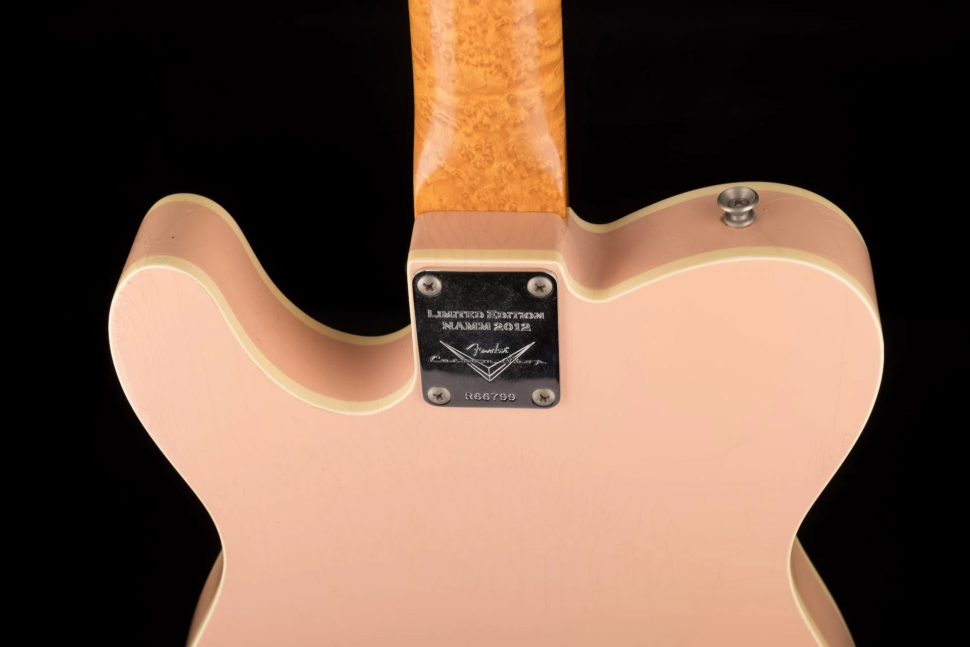 Pre Owned Fender Custom Shop Telecaster Custom with Bigsby and Abby Pickups Closet Classic Shell Pink with OHSC - Image 15