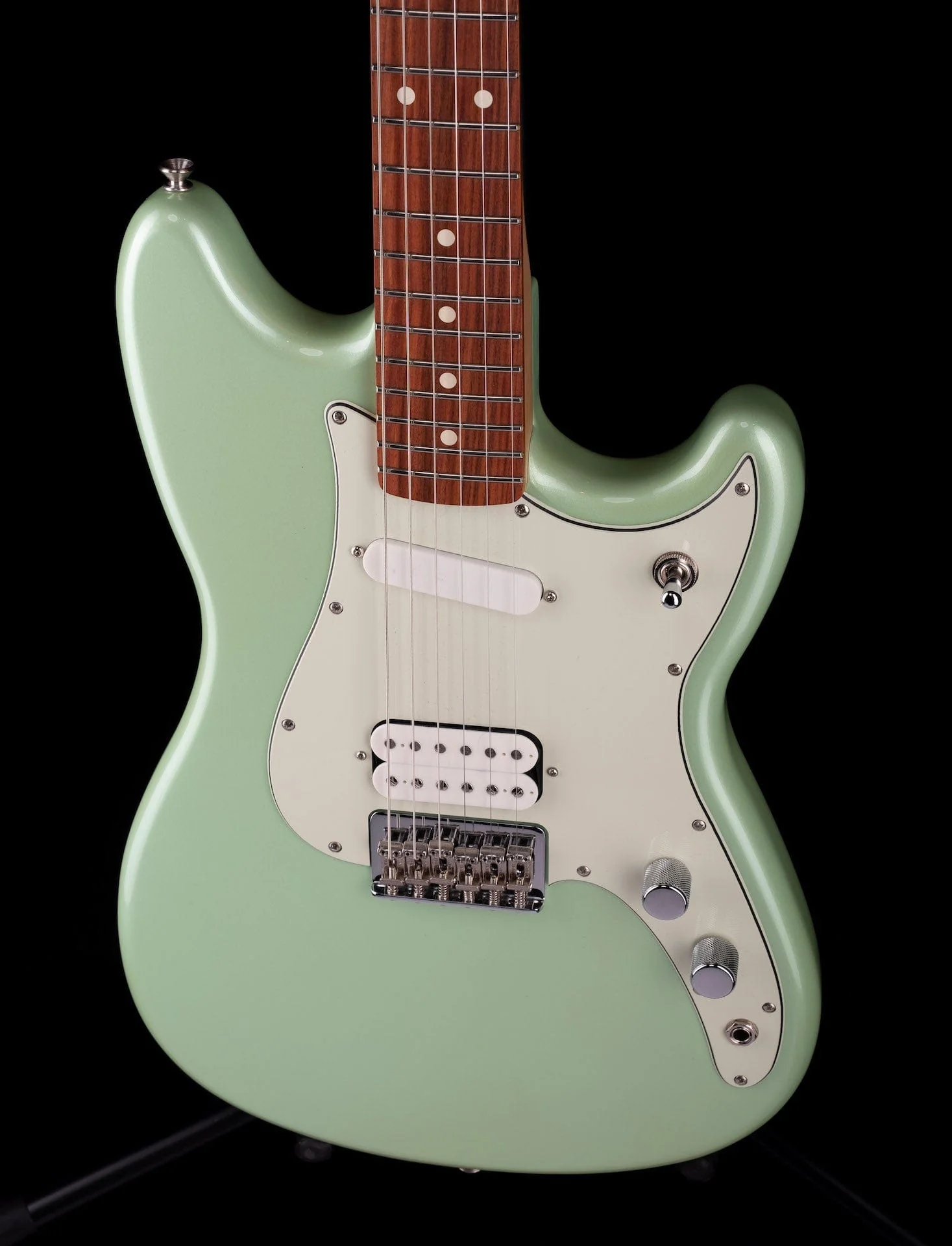 Used Fender Duo Sonic HS Surf Green Electric Guitar - Image 4
