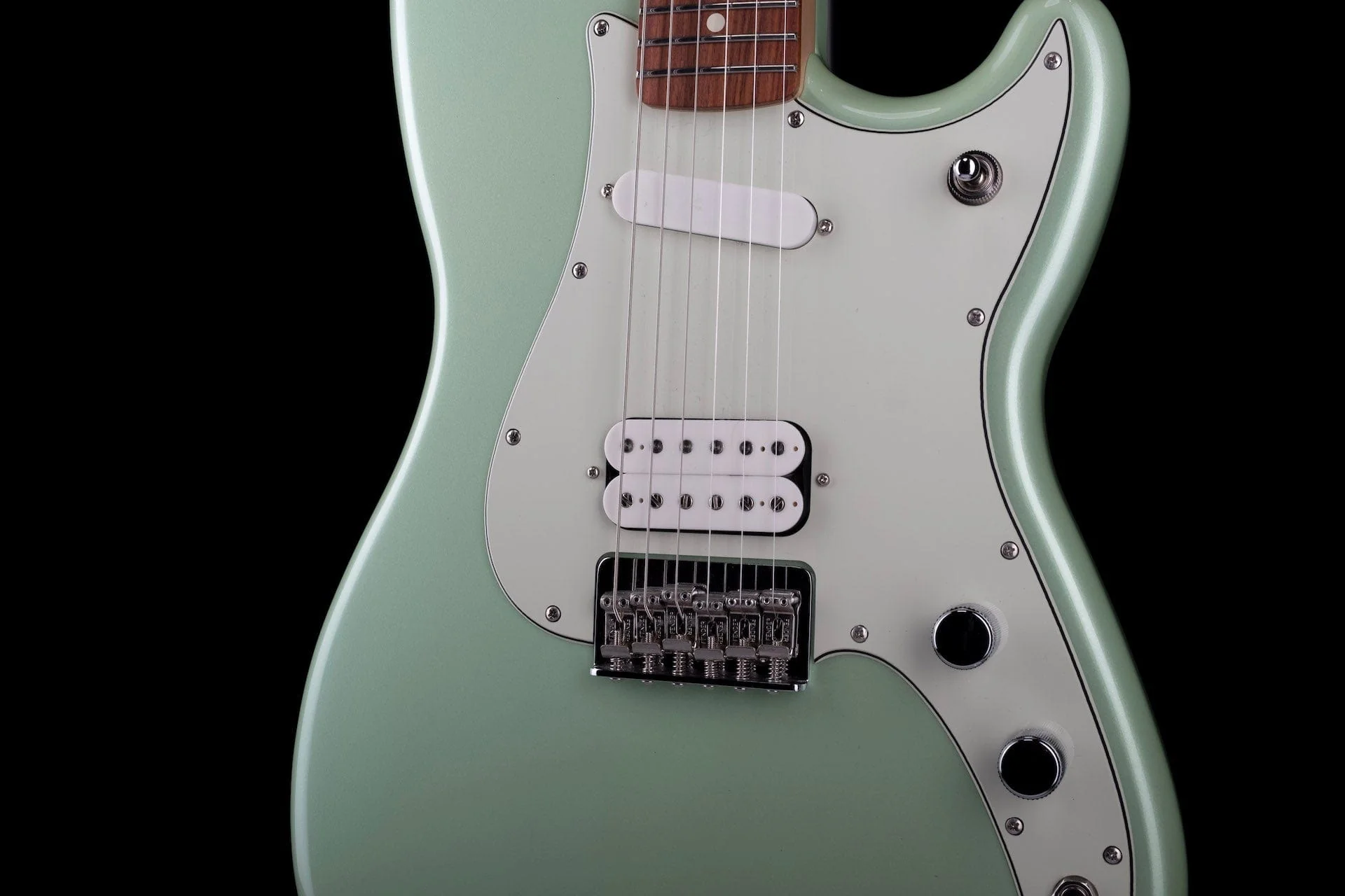 Used Fender Duo Sonic HS Surf Green Electric Guitar - Image 7