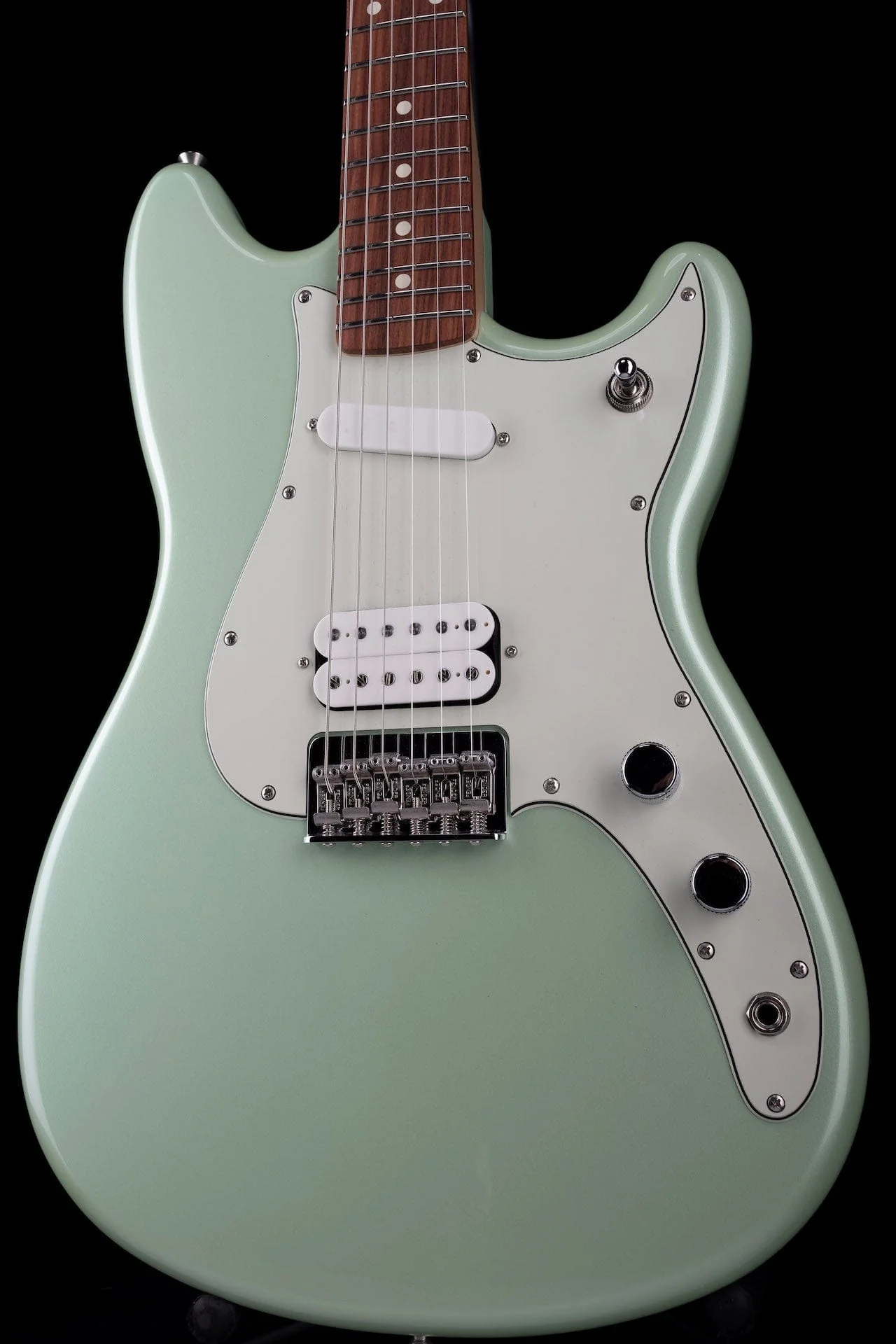 Used Fender Duo Sonic HS Surf Green Electric Guitar - Image 9