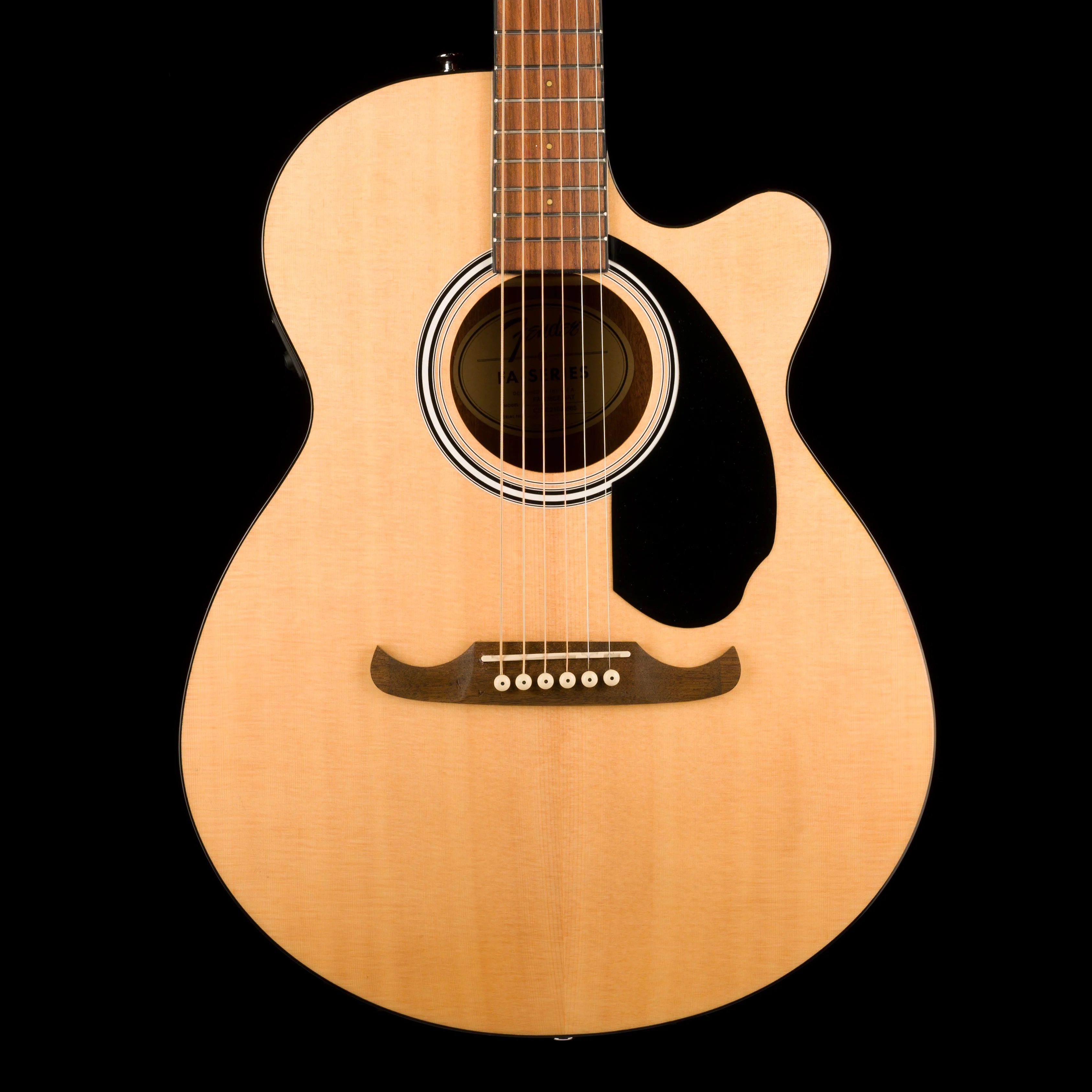 Used Fender FA-135CE Concert Natural Acoustic Electric Guitar With Gig Bag