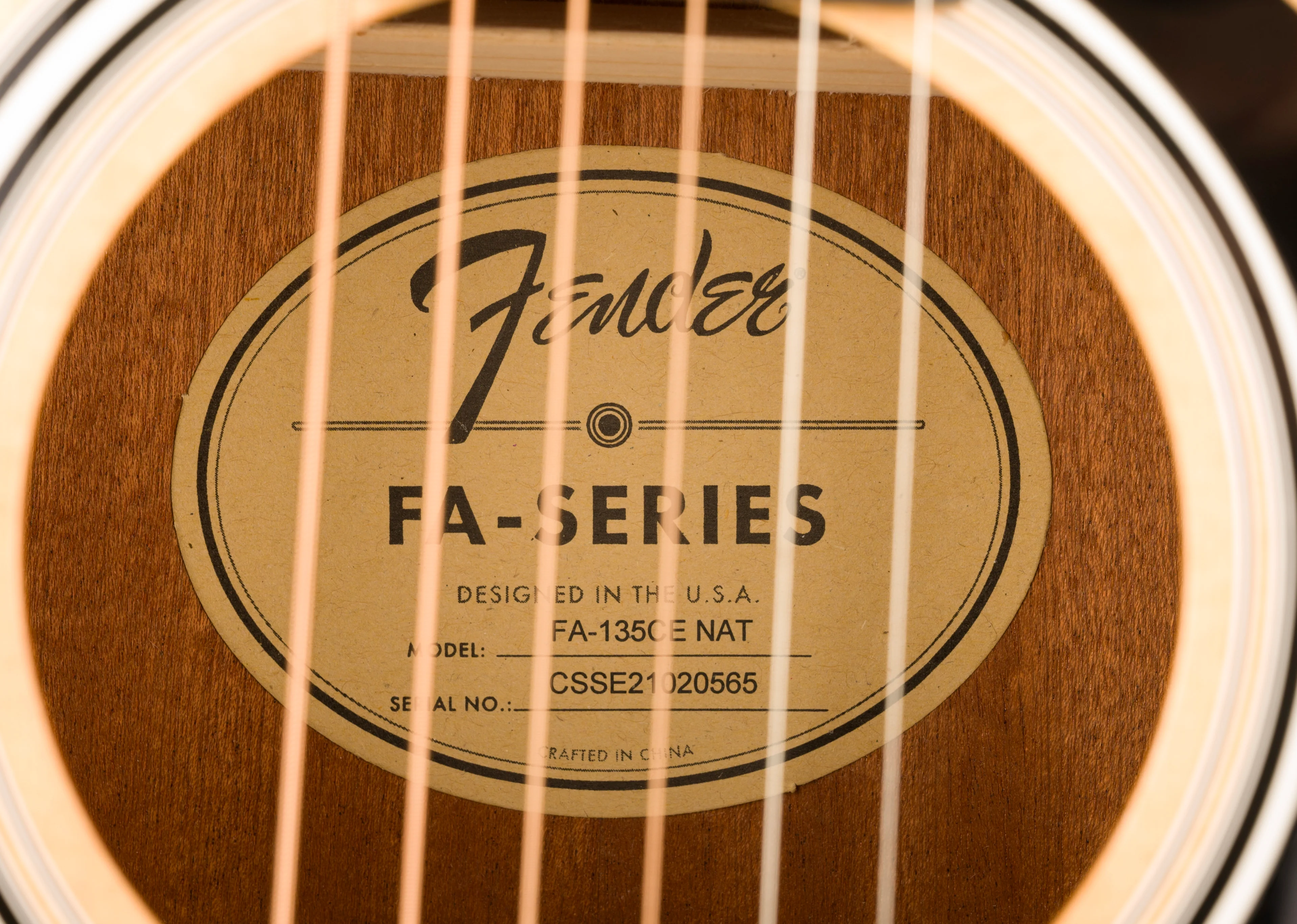 Used Fender FA-135CE Concert Natural Acoustic Electric Guitar With Gig Bag - Image 11