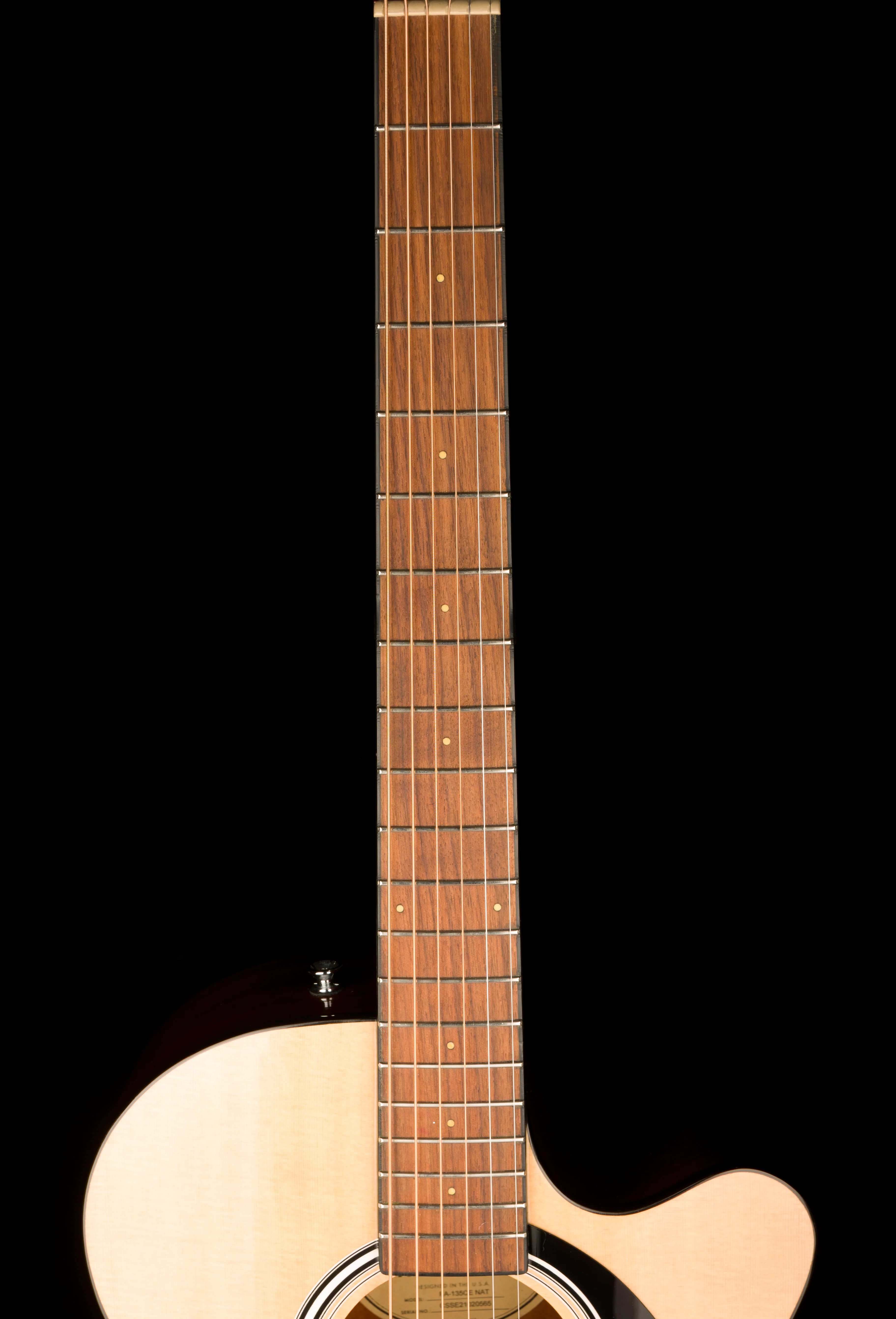 Used Fender FA-135CE Concert Natural Acoustic Electric Guitar With Gig Bag - Image 12