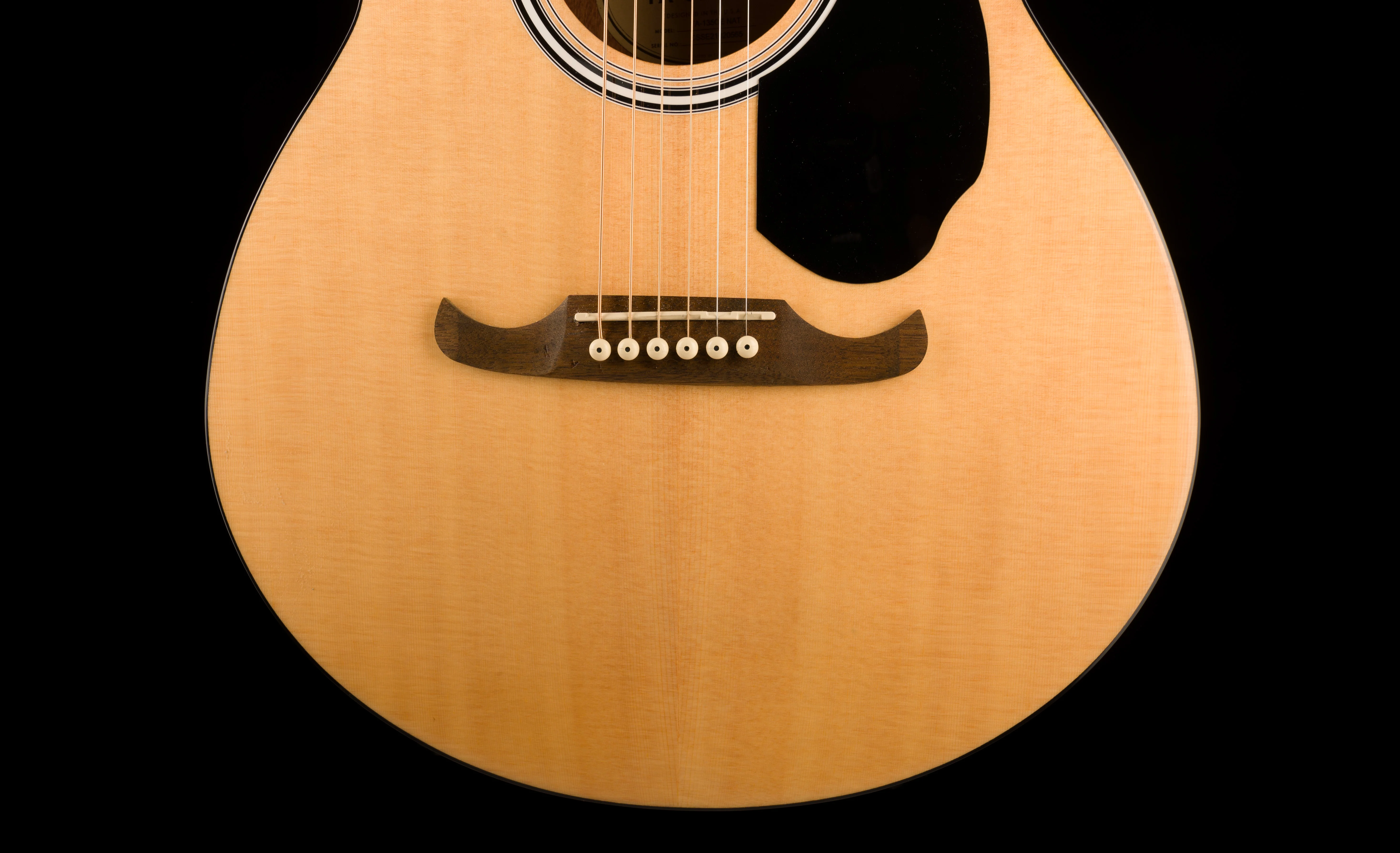 Used Fender FA-135CE Concert Natural Acoustic Electric Guitar With Gig Bag - Image 5