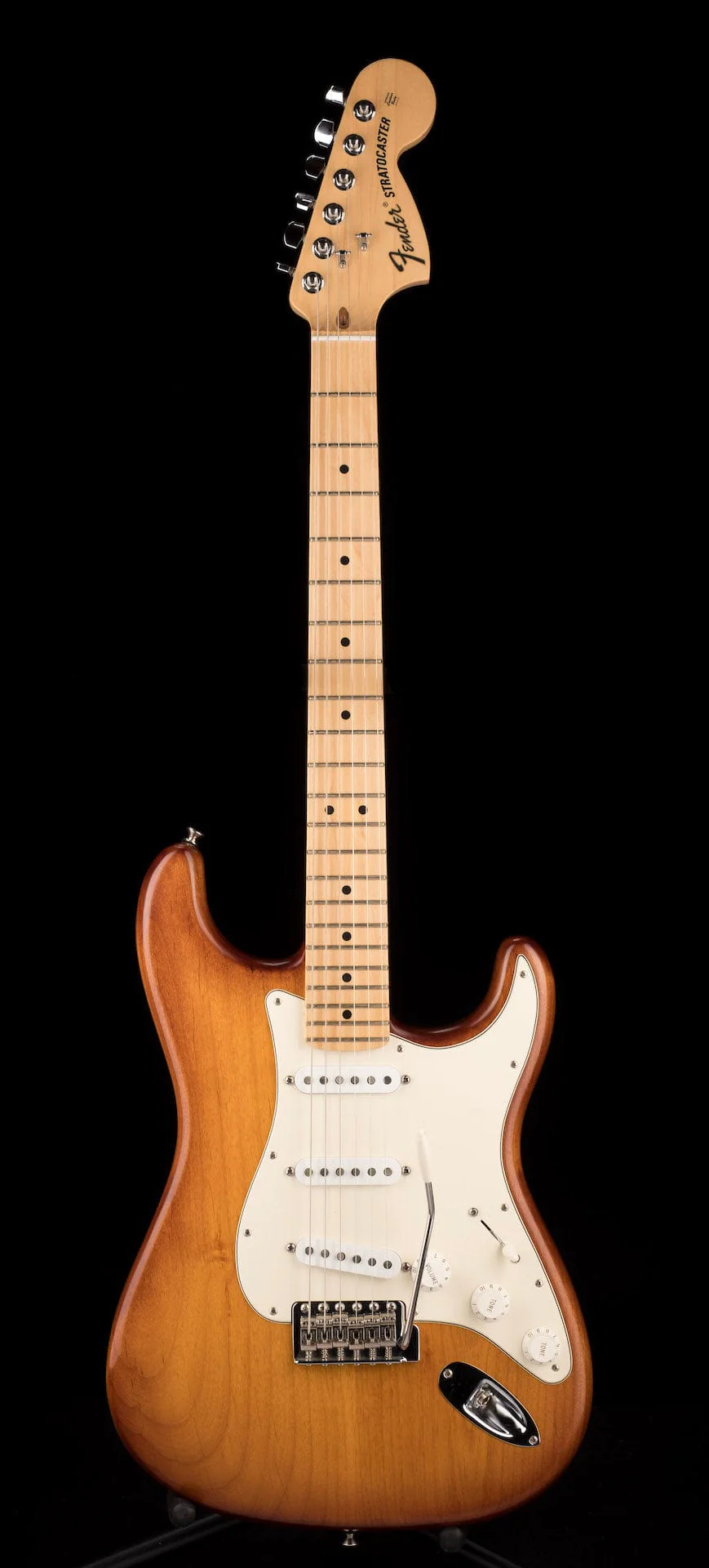 Used Fender FSR American Hand-Stained Nitro Stratocaster Honey Burst with Case - Image 2