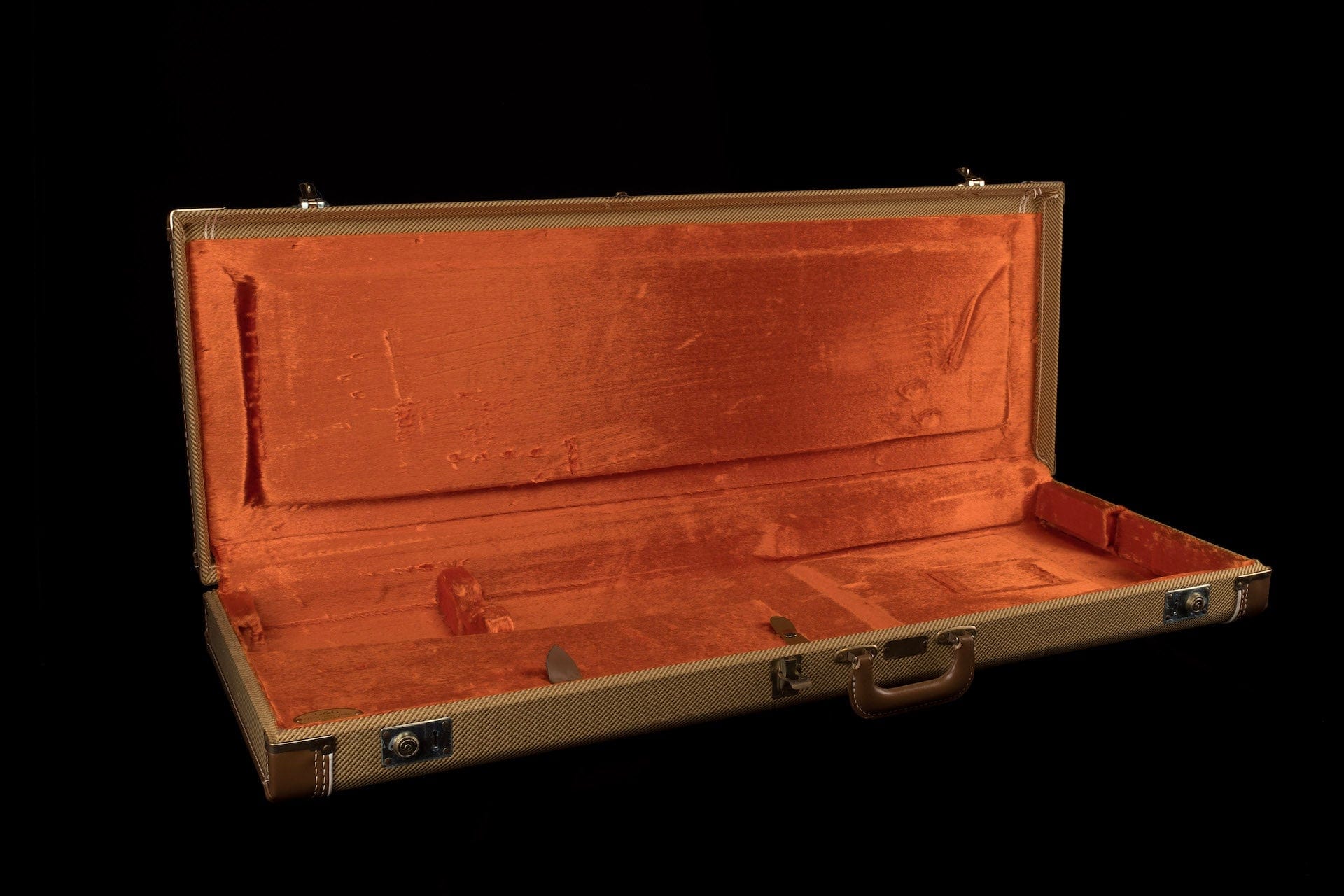 Used Fender G&G Deluxe Strat/Tele Case Tweed with Orange Interior - 1 - Image 4