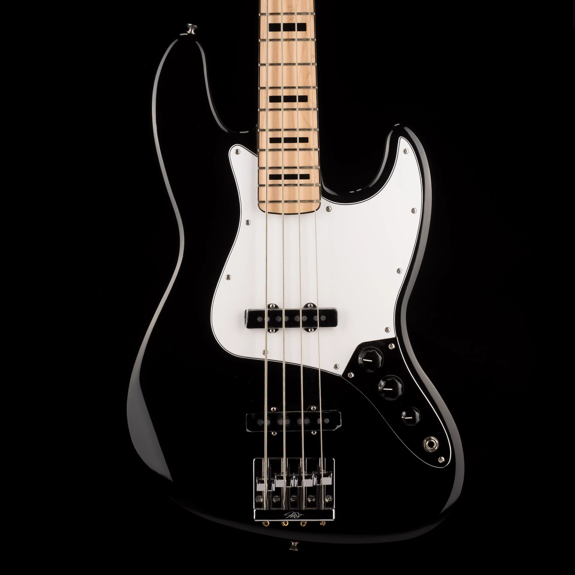 Used Fender Geddy Lee Jazz Bass Black with Gig Bag