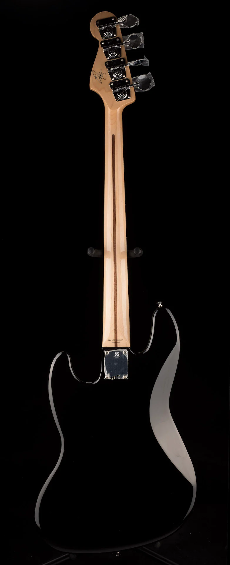 Used Fender Geddy Lee Jazz Bass Black with Gig Bag - Image 14
