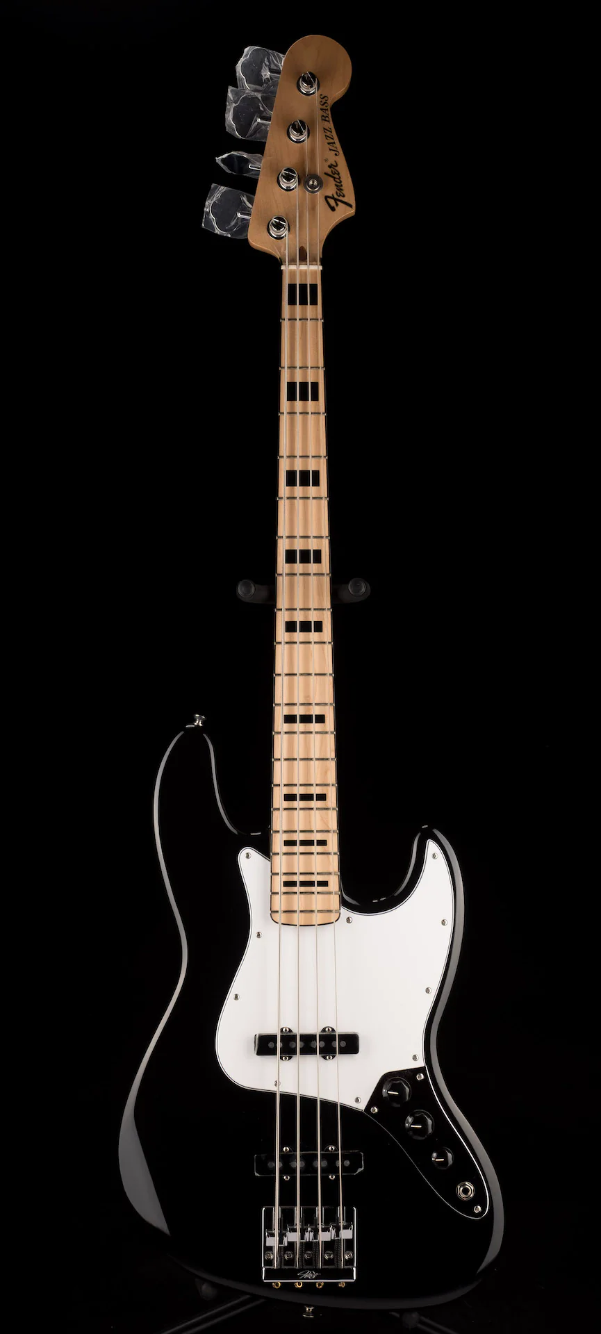 Used Fender Geddy Lee Jazz Bass Black with Gig Bag - Image 2
