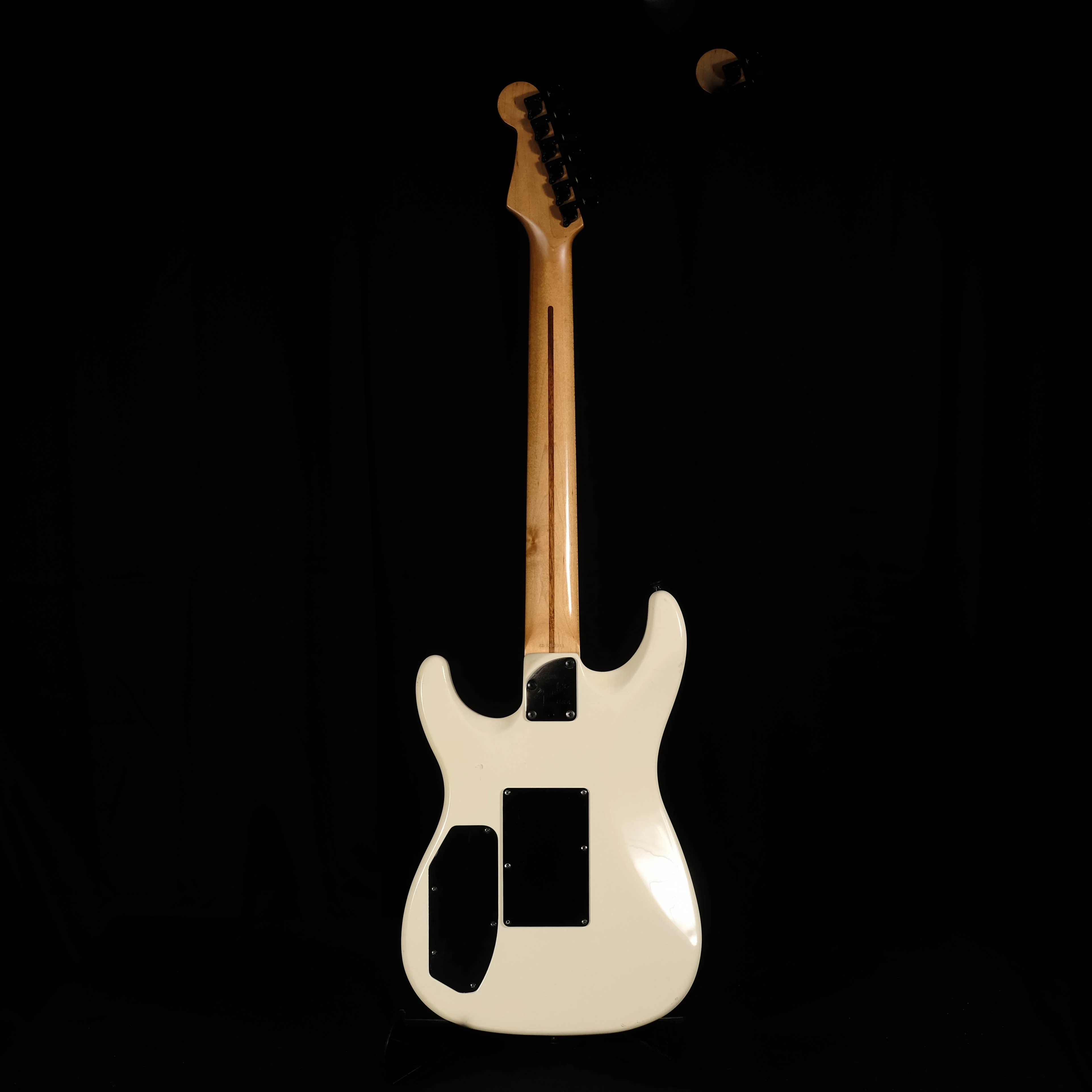 Used '89 Fender USA HM Strat HSS White Kahler Floyd Rose Type Tremolo W/ Case - Image 5