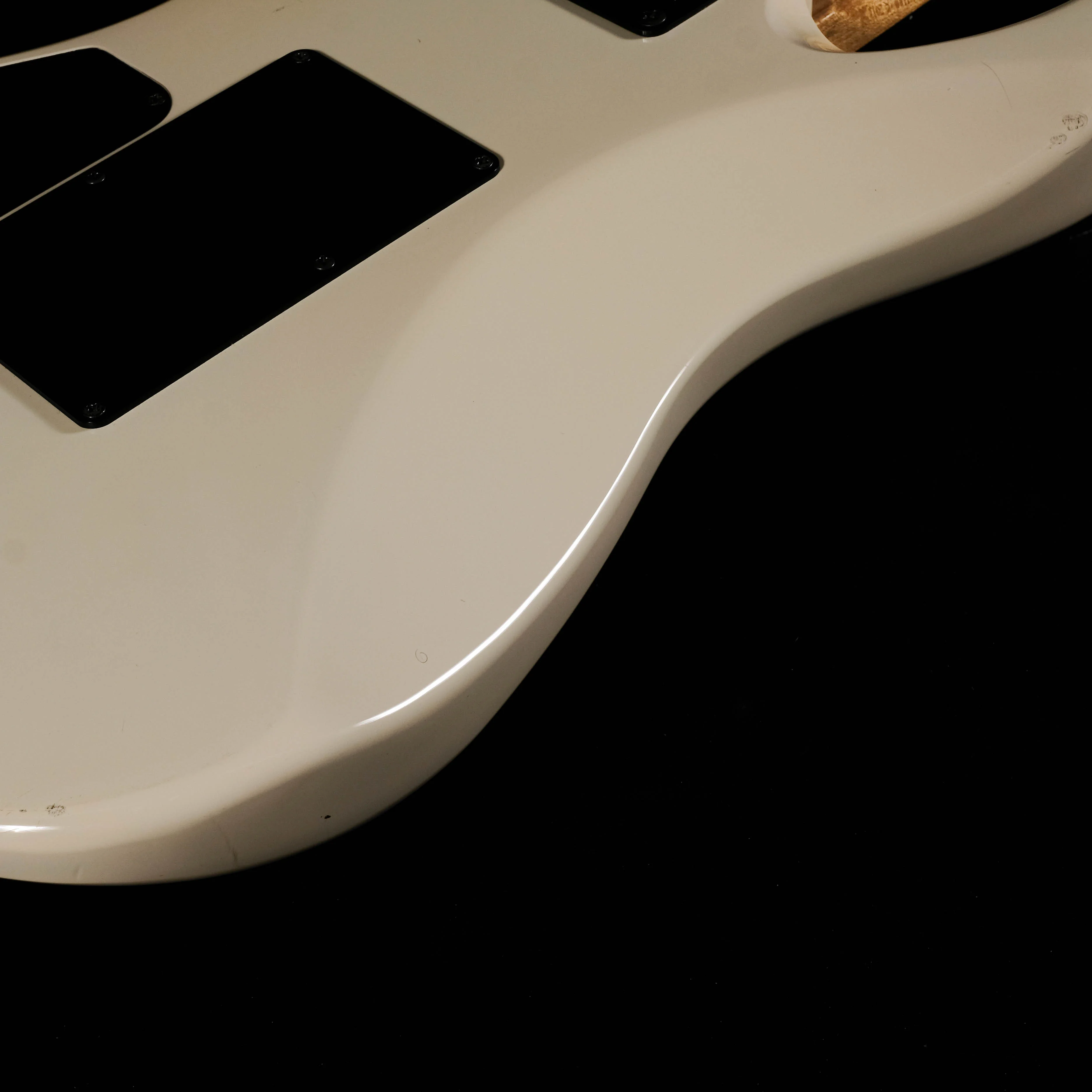 Used '89 Fender USA HM Strat HSS White Kahler Floyd Rose Type Tremolo W/ Case - Image 7