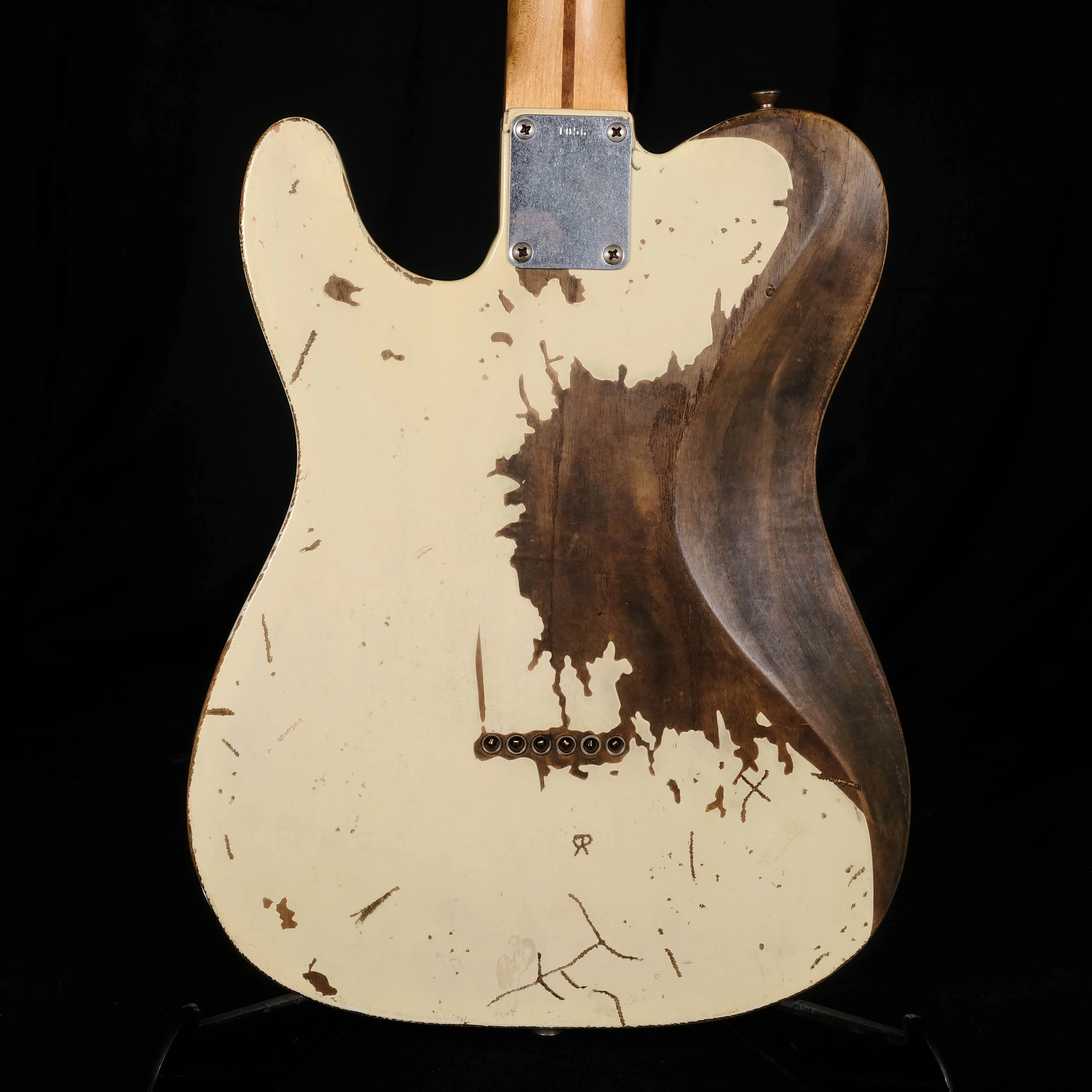 Used '06 Fender Custom Shop Jeff Beck Relic Esquire Olympic White Electric Guitar OHSC Chris Fleming - Image 13