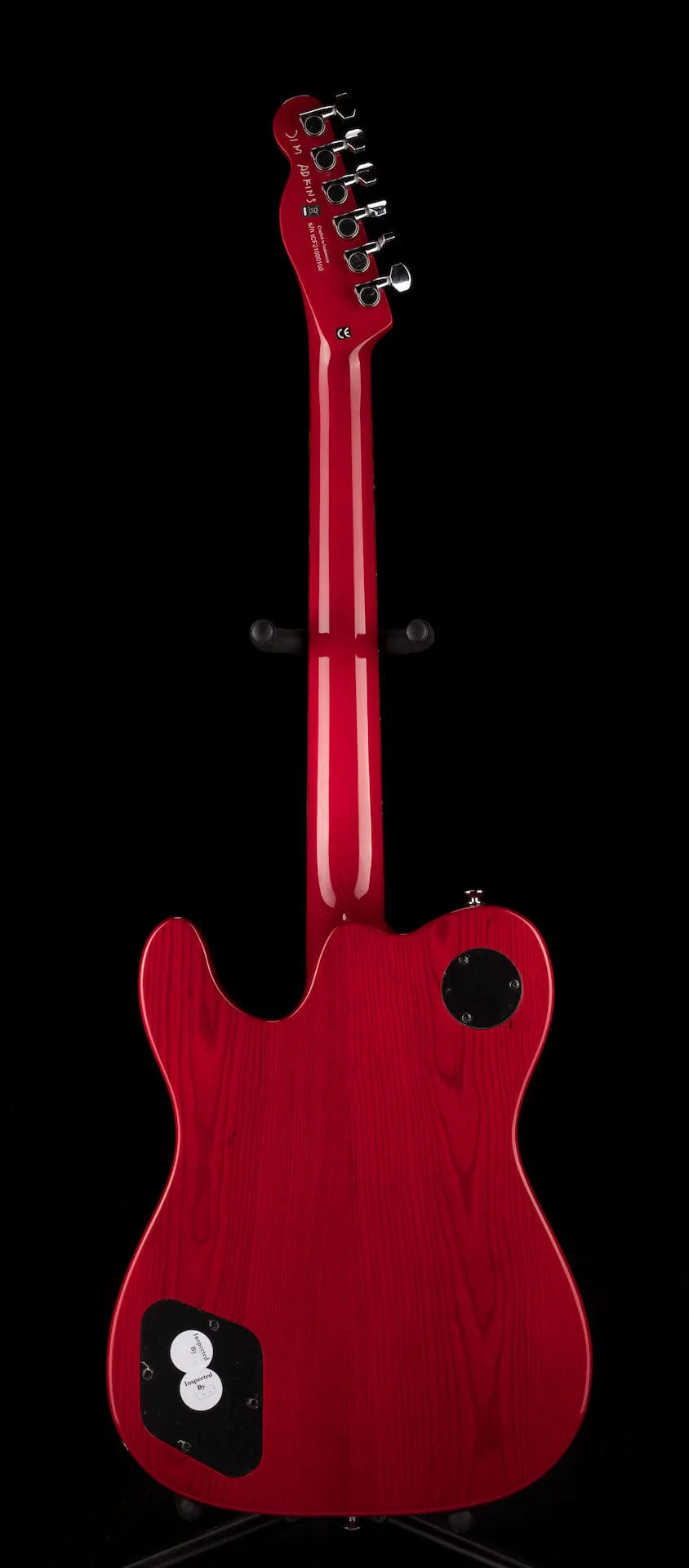 Used Fender Jim Adkins JA-90 Telecaster Thinline Crimson Red Transparent with Gig Bag - Image 14