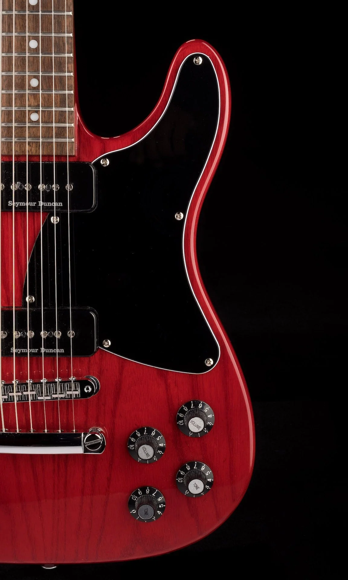 Used Fender Jim Adkins JA-90 Telecaster Thinline Crimson Red Transparent with Gig Bag - Image 9
