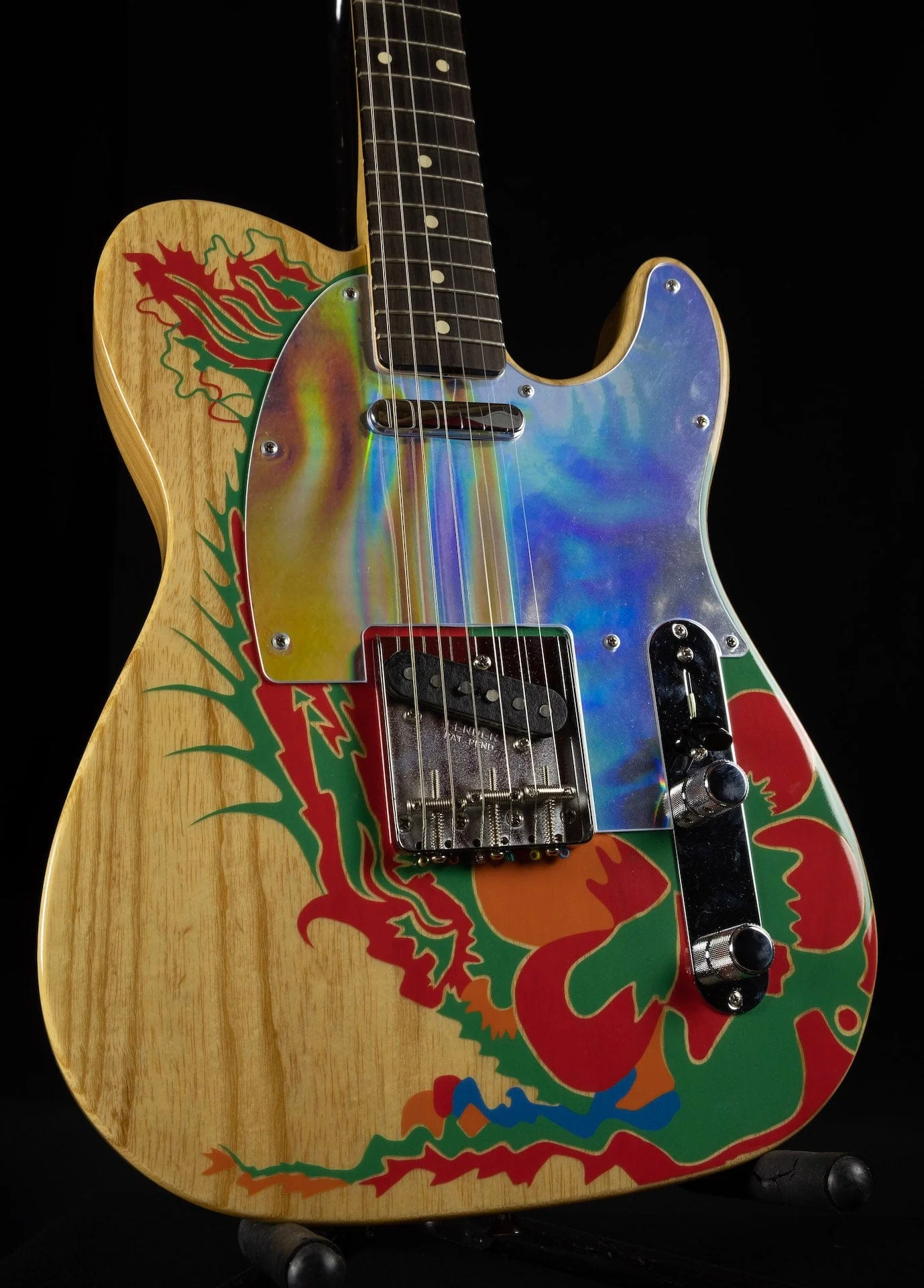 Used Fender Artist Series Jimmy Page Dragon Tele Natural with Case - Image 3