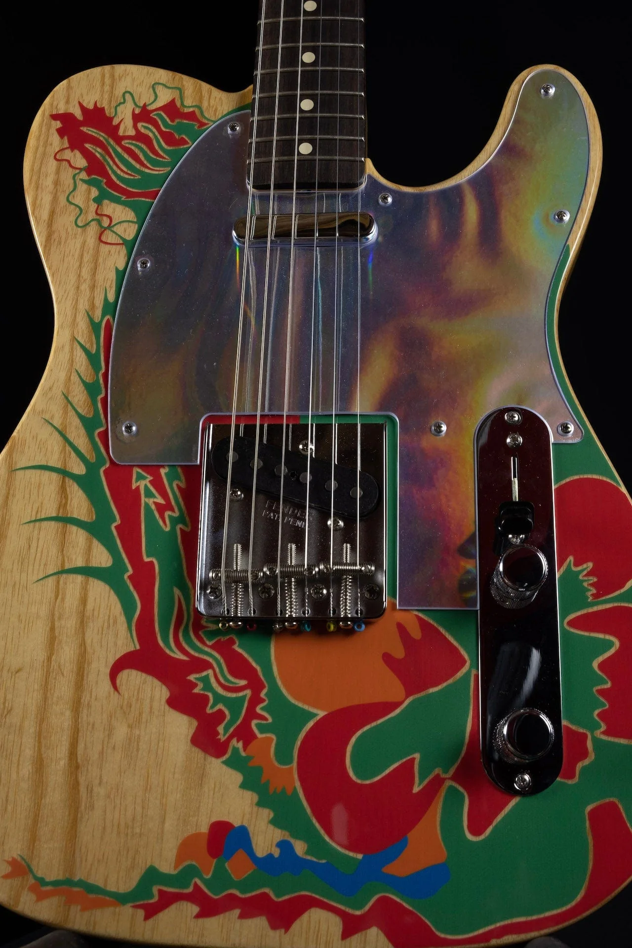 Used Fender Artist Series Jimmy Page Dragon Tele Natural with Case - Image 5