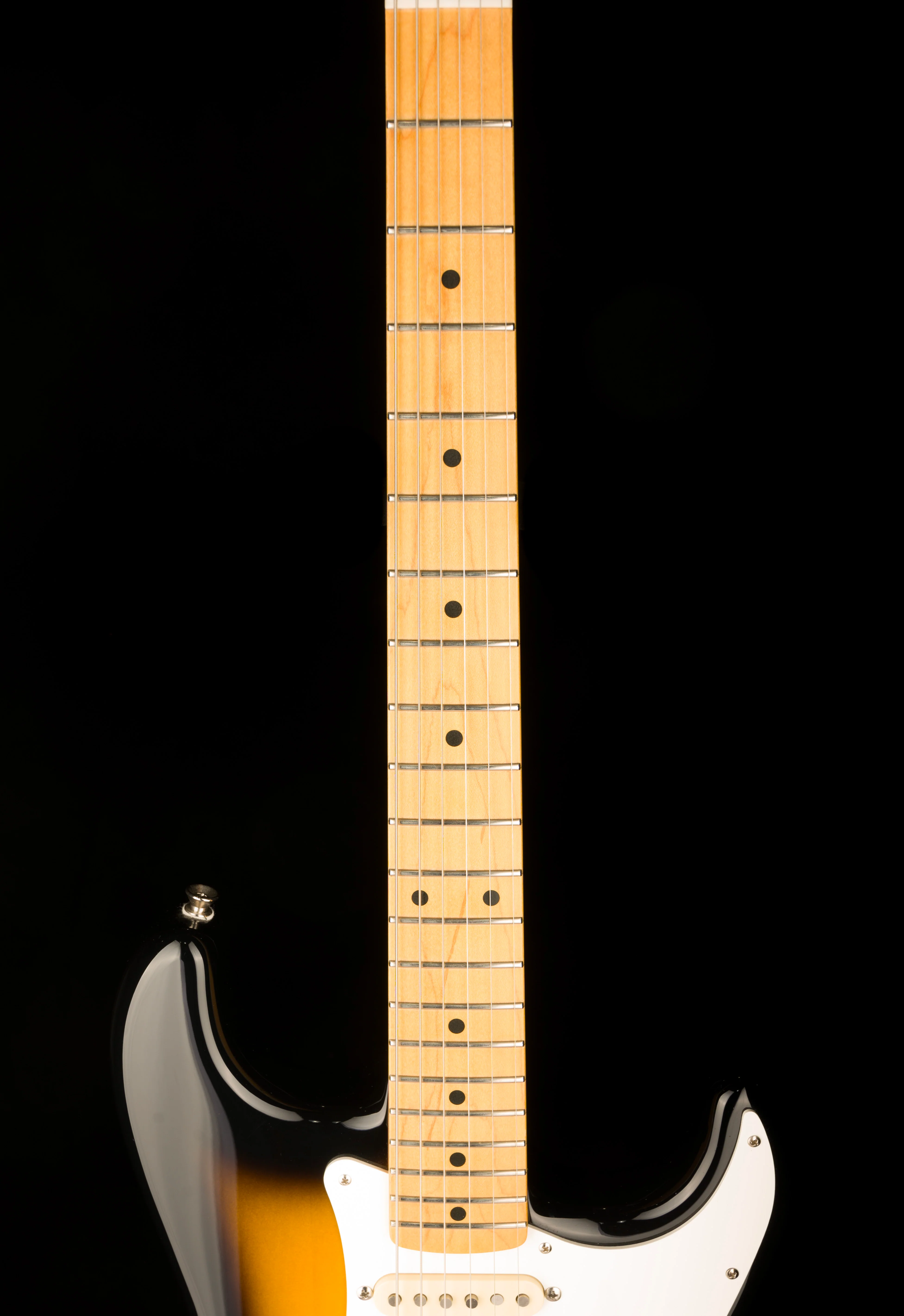 Used Fender JV Modified '50s Stratocaster HSS 2-Tone Sunburst with Gig Bag - Image 12