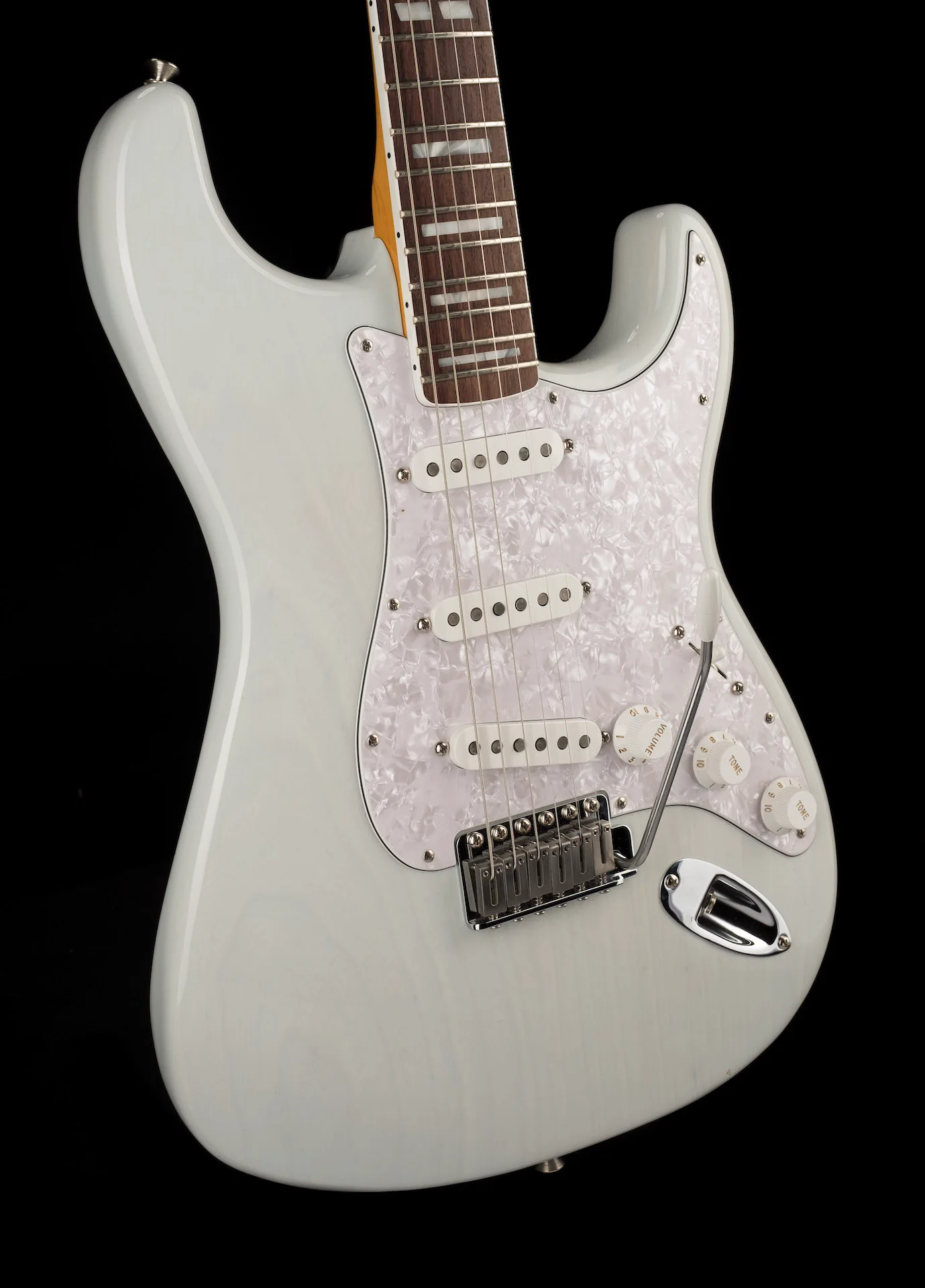 Used Fender Kenny Wayne Shepherd Stratocaster Transparent Faded Sonic Blue with OHSC - Image 11
